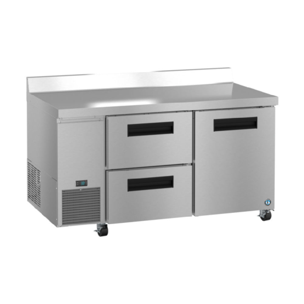 Hoshizaki WLR60B-D2 60 Inch Steelheart Series Worktop Refrigerator 17.22 cu - 2 Section