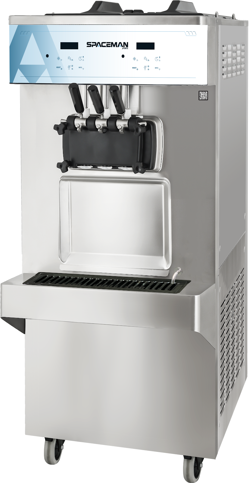 Spaceman 6378-C / 6378A-C High Output Floor Standing Twin Twist Soft Serve Machine, 2 Flavors