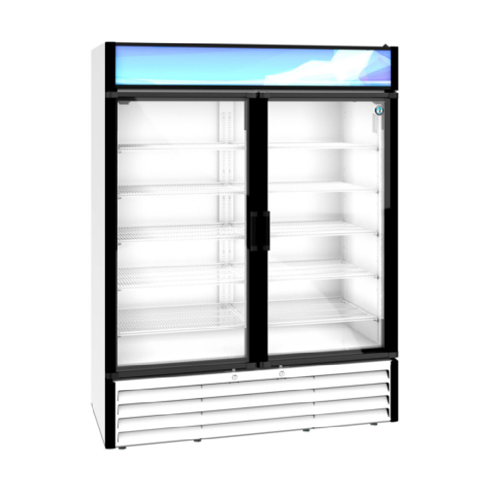 Hoshizaki RM-49-HC-WHT 60 Inch Refrigerated Merchandiser 42.61 cu ft Two-section