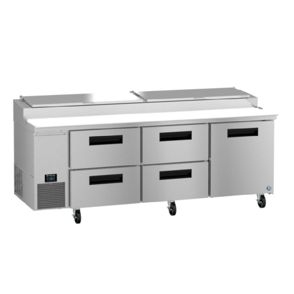 Hoshizaki PR93B-D4 93 Inch Pizza Prep Table 29.3 Cu Ft Refrigerated Counter