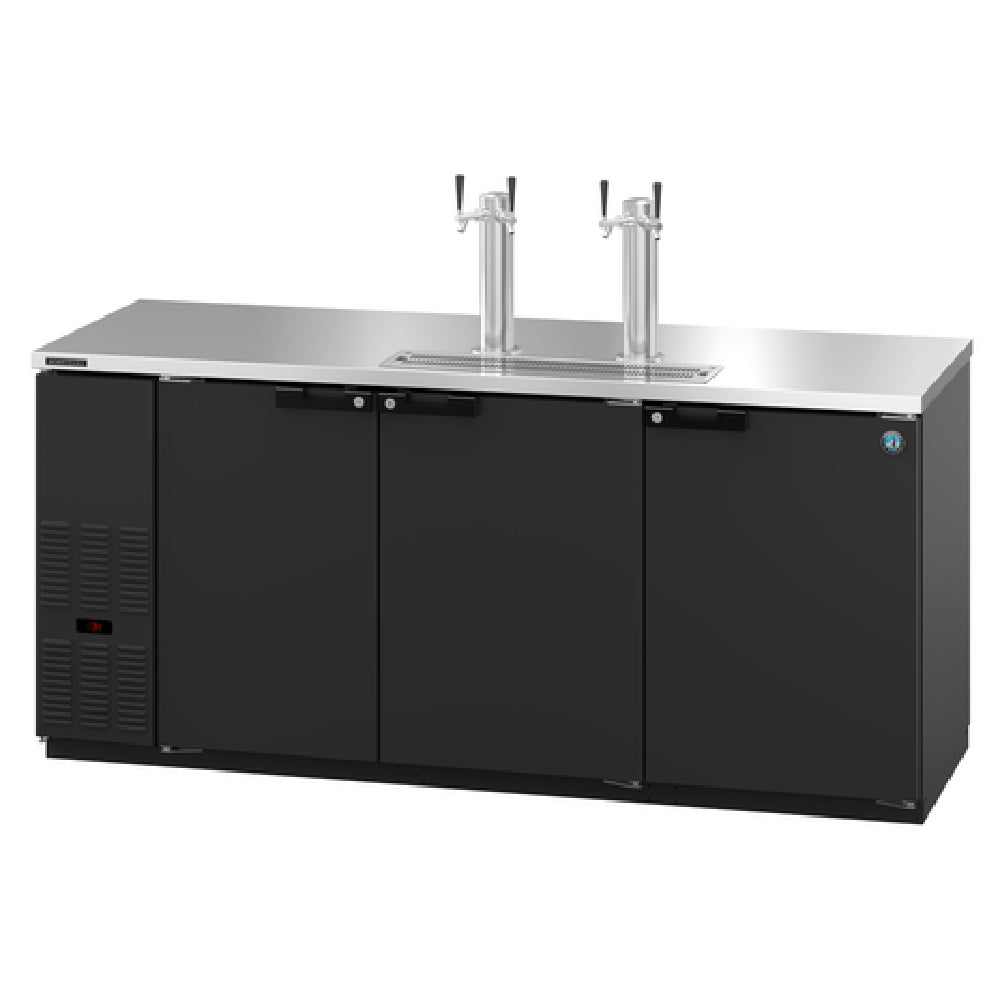 Hoshizaki DD80 80 Inch Three Section Draft Beer Cooler Direct Draw Stainless Steel