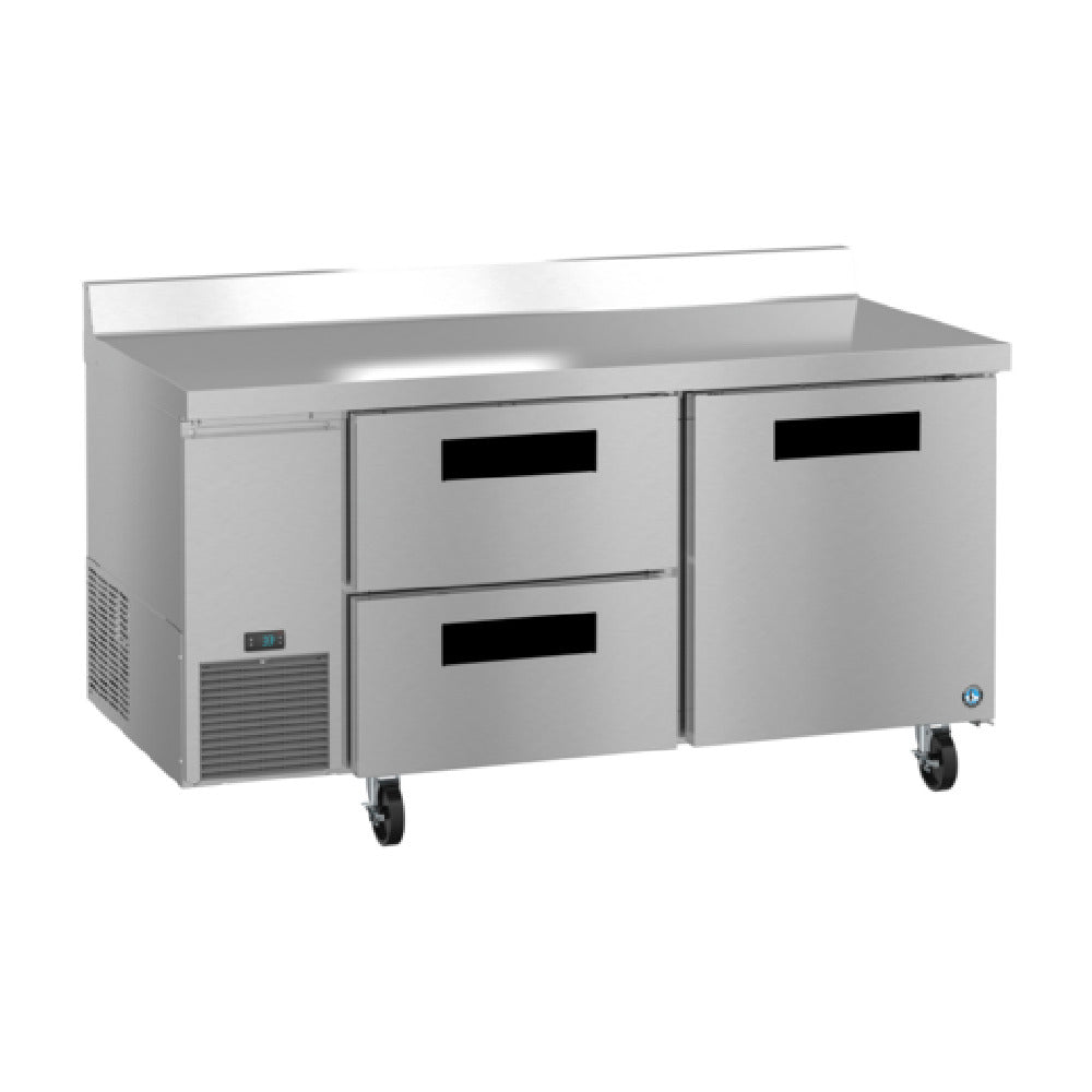 Hoshizaki WLR67B-D2 67 Inch Stainless Steel Refrigerated Counter 19.97 cu ft