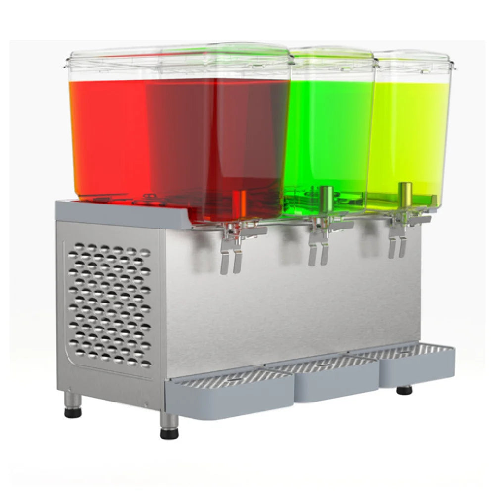 Crathco SR-35-16 Classic Pro Bubbler - (3) 4.75 Gallon Bowls, Triple Cold Beverage Dispenser, R290