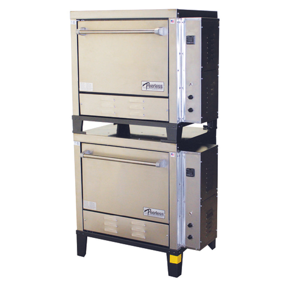Peerless CE231PESC 35 Inch Electric Pizza Oven Double-stacked with 2 Burners