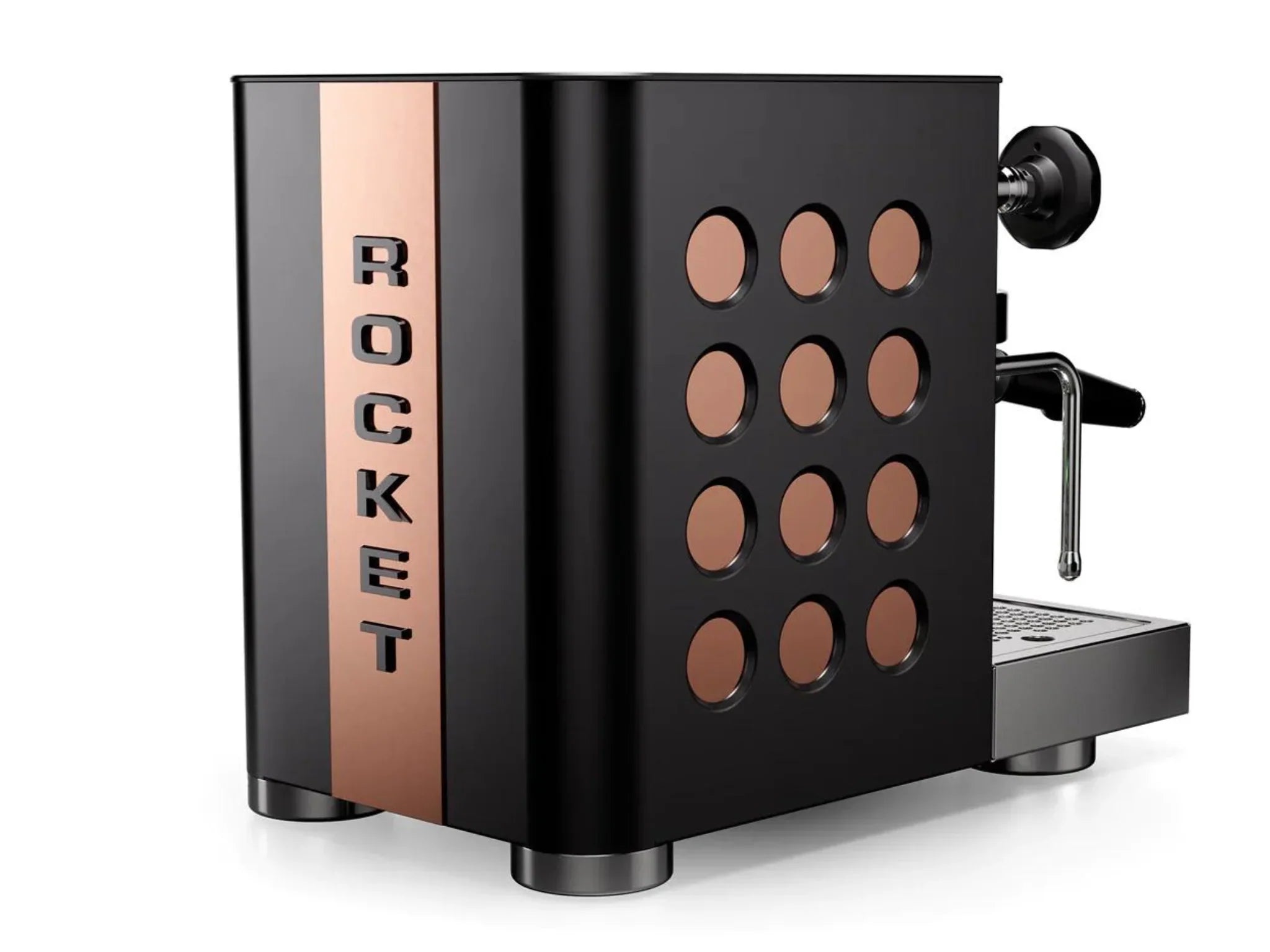 Rocket Espresso Appartamento TCA - Black with Copper Circles