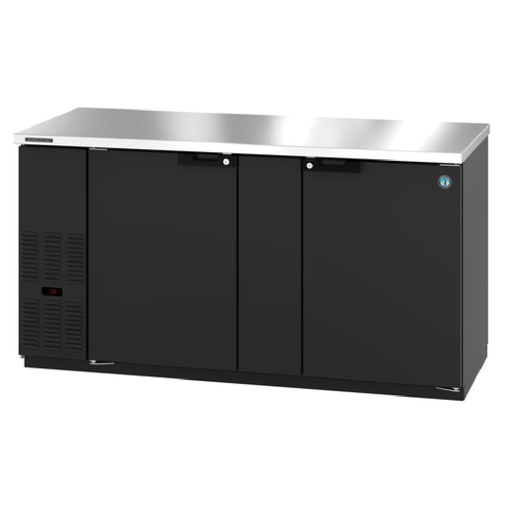 Hoshizaki BB69 69 Inch Refrigerated Back Bar Cooler Two-section with Locking Doors