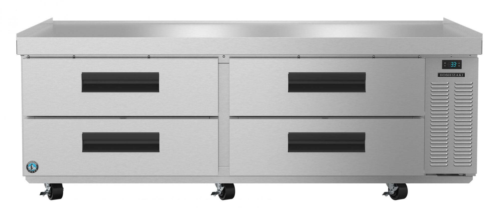 Hoshizaki CR72A 72 Inch Stainless Steel Refrigerated Equipment Stand with 4 Drawers