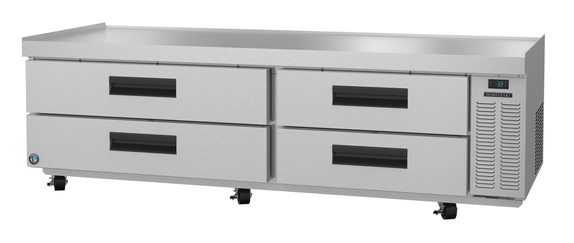 Hoshizaki CR85A 85 Inch Two-section Refrigerated Equipment Stand with Drawers