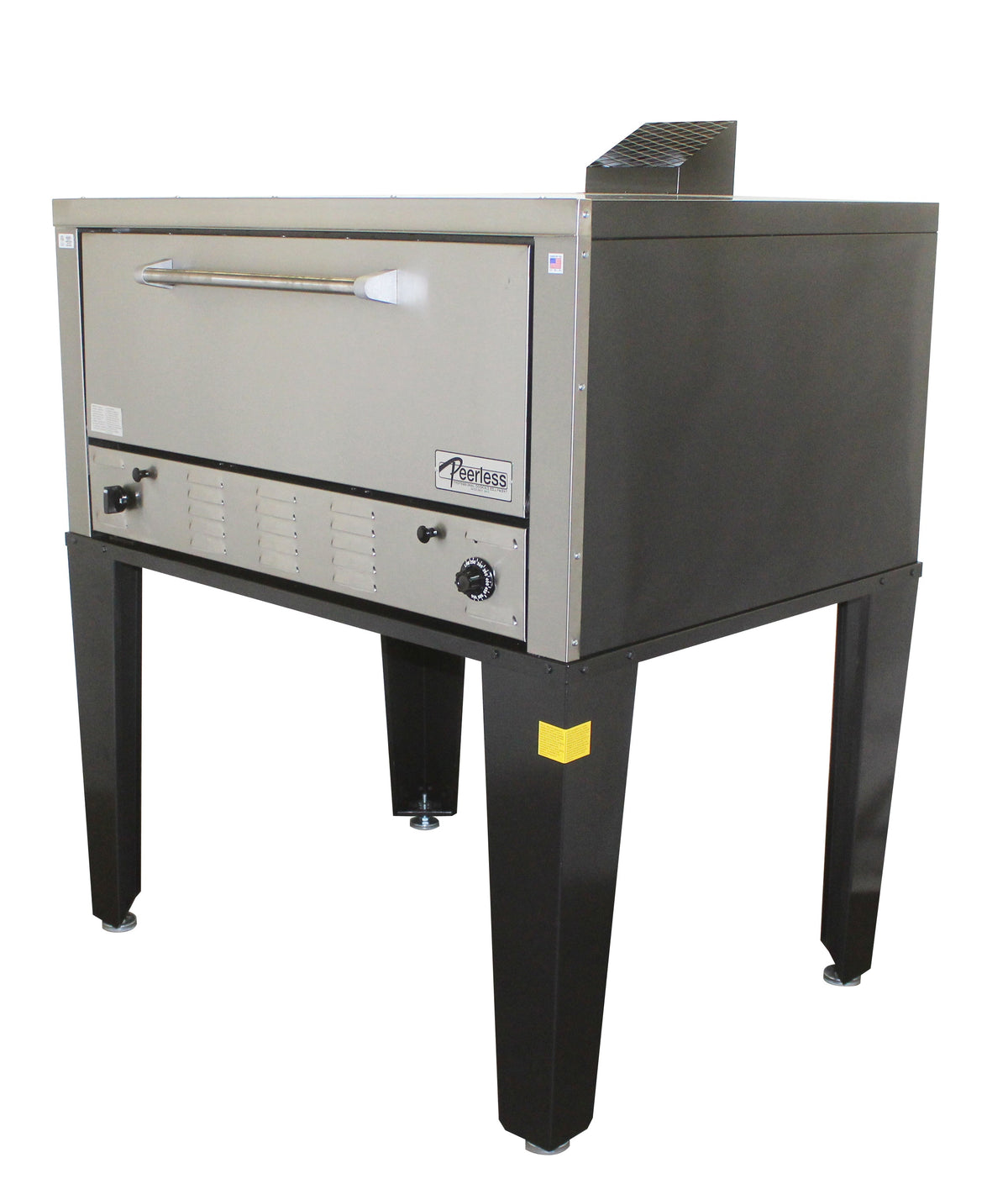Peerless CW51P Single Deck Gas Pizza Oven with 12" High Deck