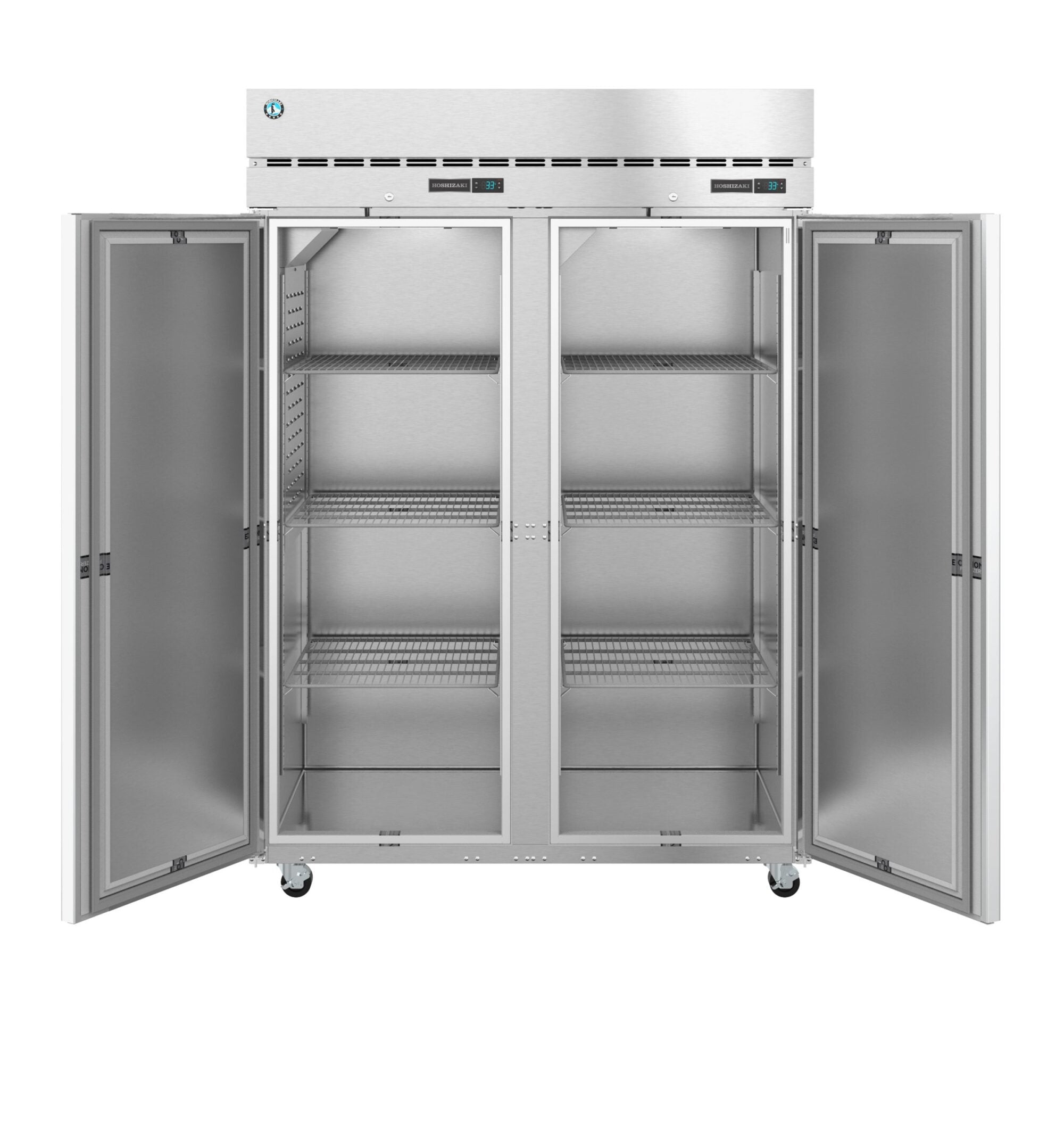 Hoshizaki DT2A-FS 55 Inch Stainless Steel Dual Temp Refrigerator Freezer 46.2 cu ft