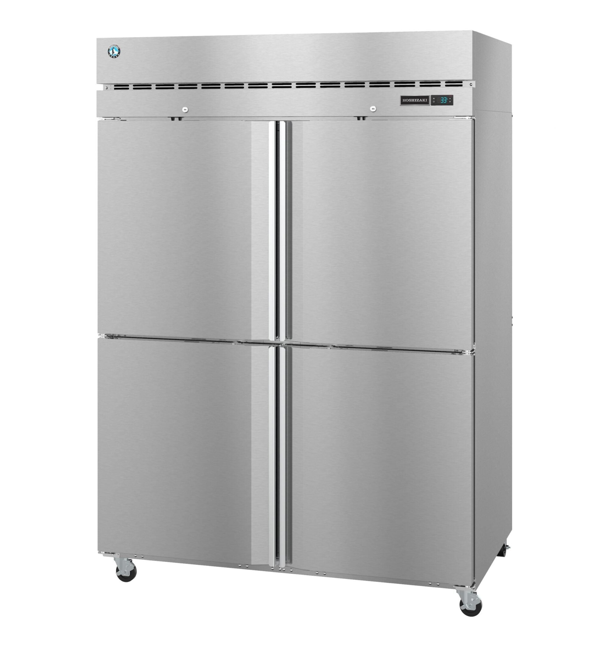 Hoshizaki F2A-HS 55 Inch Two-section 50.37 cu ft Freezer Stainless Steel with Casters