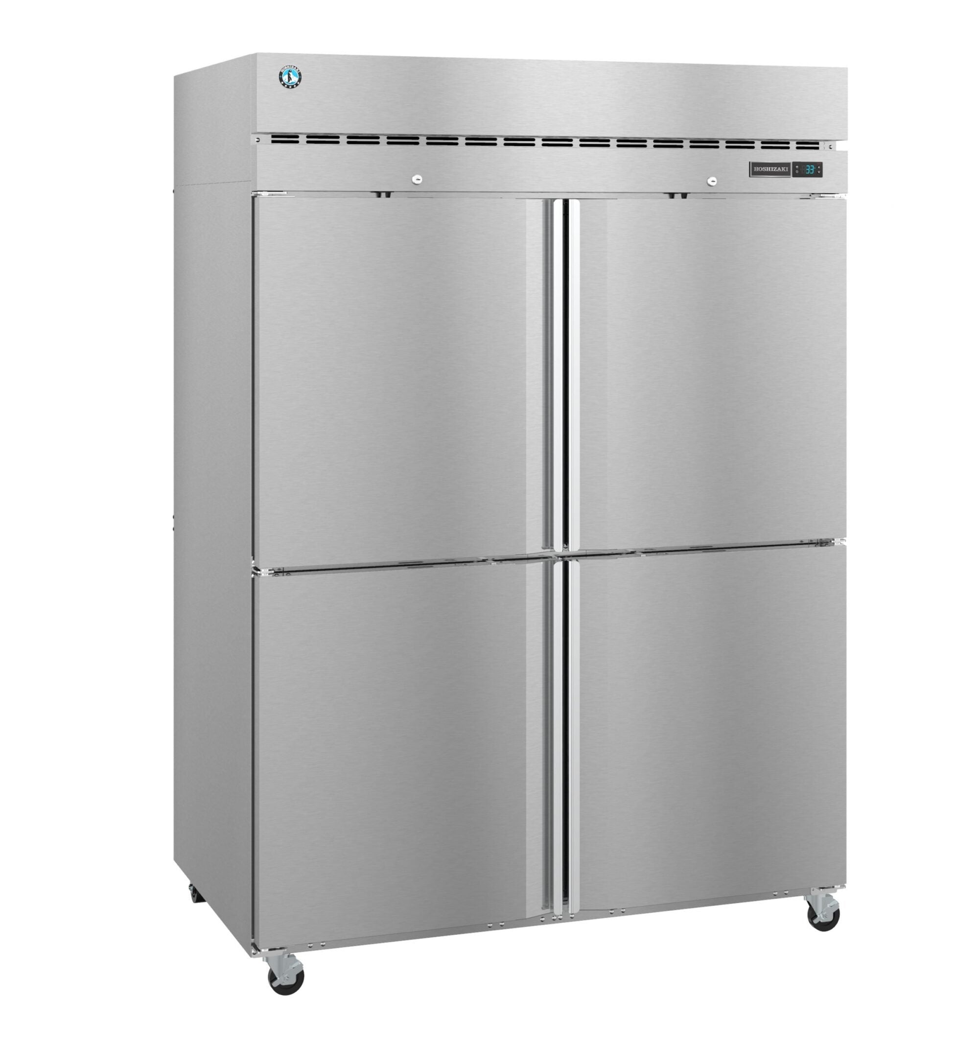 Hoshizaki F2A-HS 55 Inch Two-section 50.37 cu ft Freezer Stainless Steel with Casters