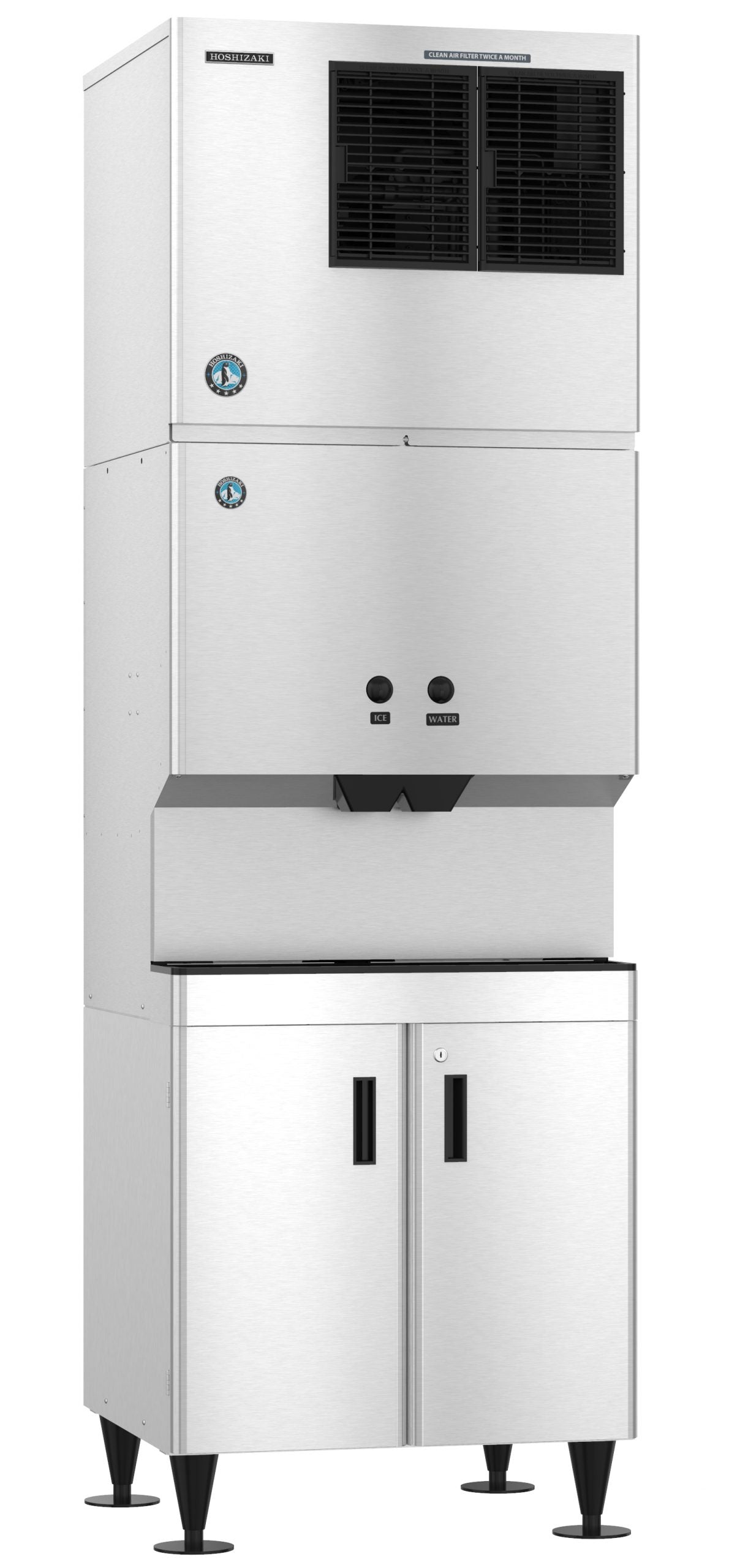 Hoshizaki DM-200B Air-Cooled Ice and Water Dispenser Countertop