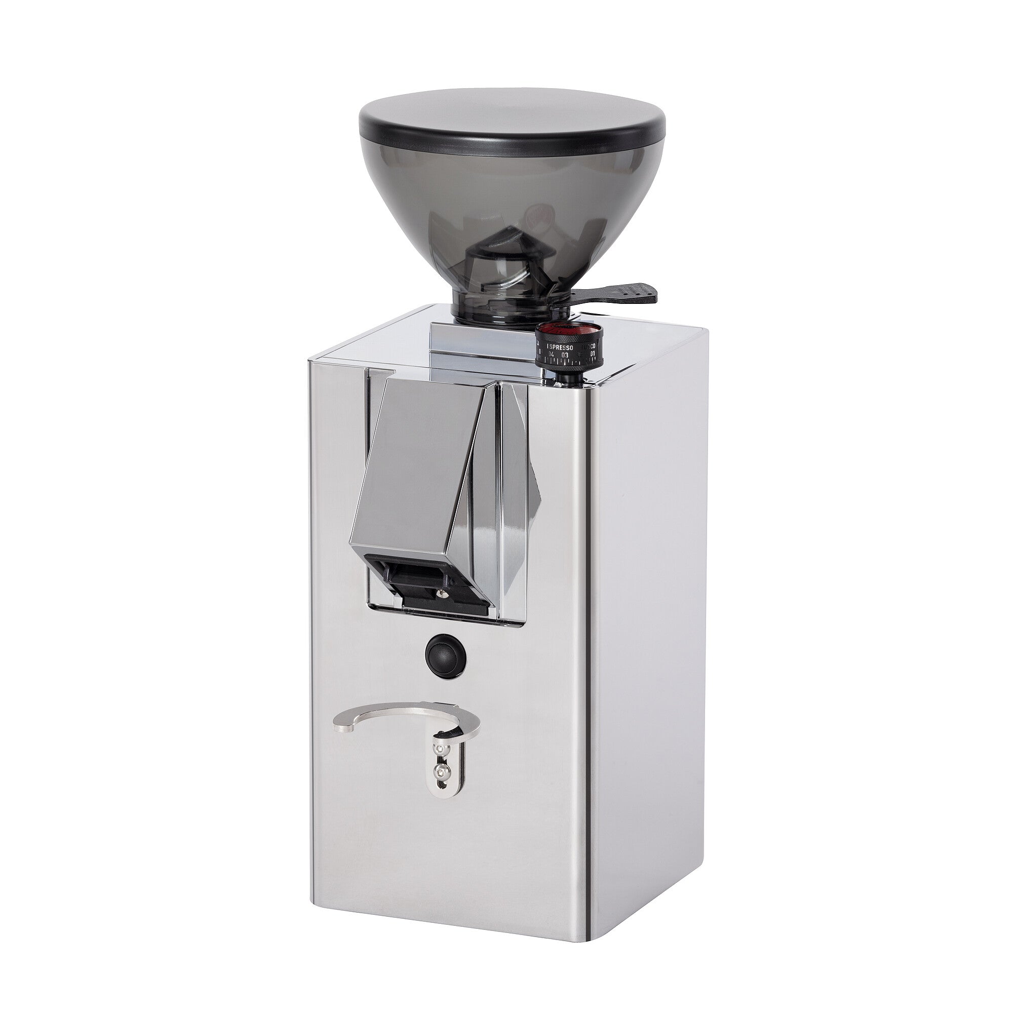 La Pavoni Kube Mill Grinder Flat Burr - Stainless Steel Item# LPGKBS02US