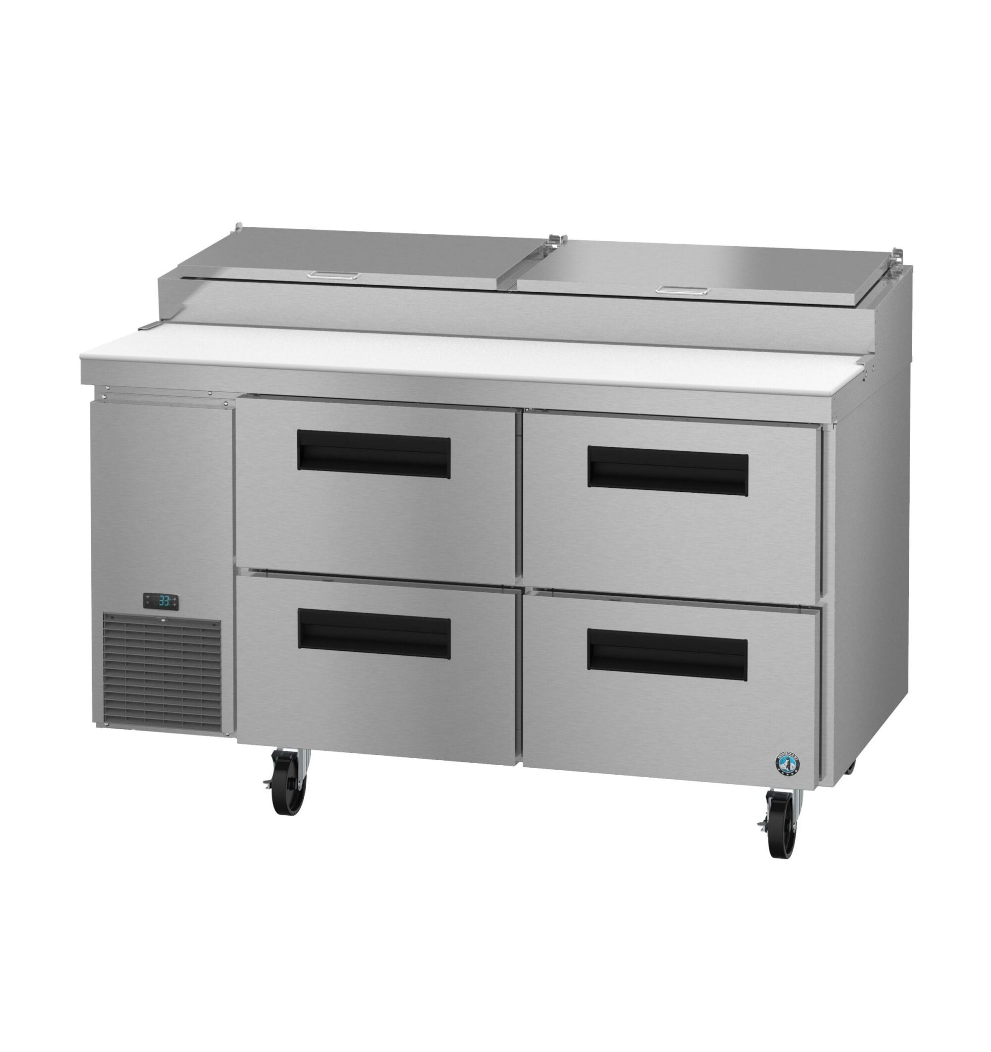 Hoshizaki PR60B-D4 60 Inch Steelheart Series Pizza Prep Table 16.63 Cu Ft