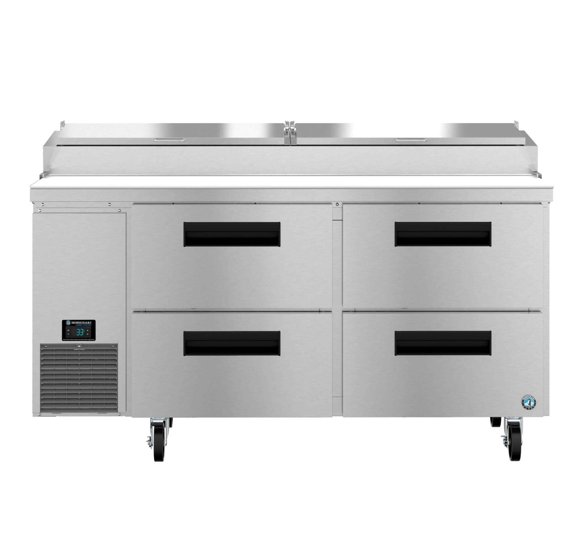 Hoshizaki PR67B-D4 67 Inch Pizza Prep Table 19.29 cu ft Stainless Steel with Drawers