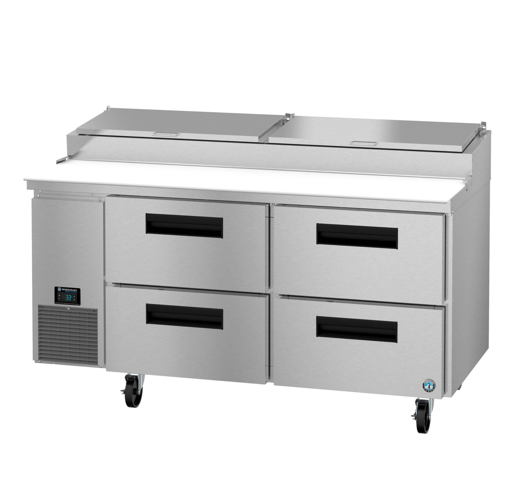 Hoshizaki PR67B-D4 67 Inch Pizza Prep Table 19.29 cu ft Stainless Steel with Drawers