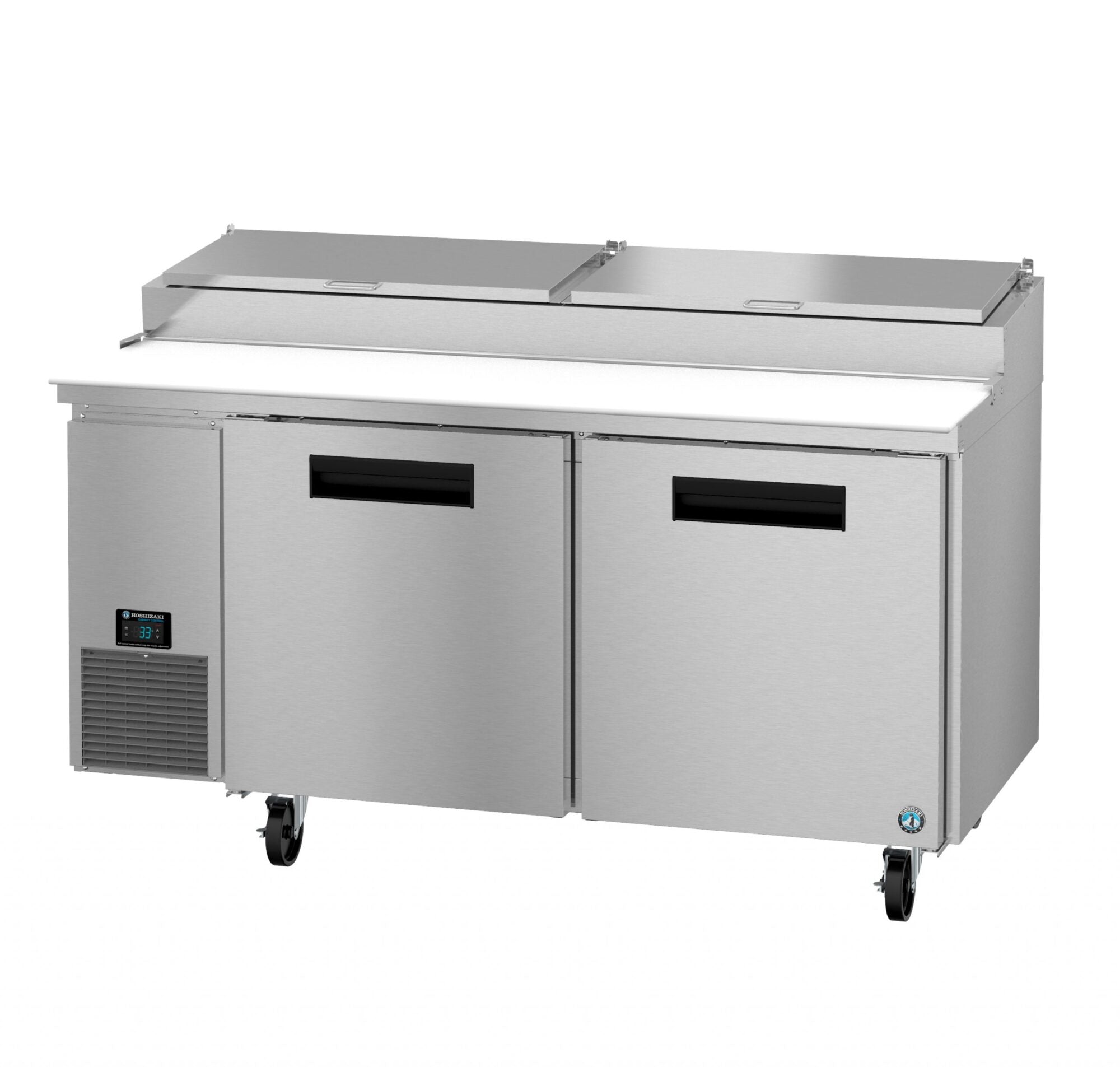 Hoshizaki PR67B 67 Inch Two Section Refrigerated Counter with Cutting Board