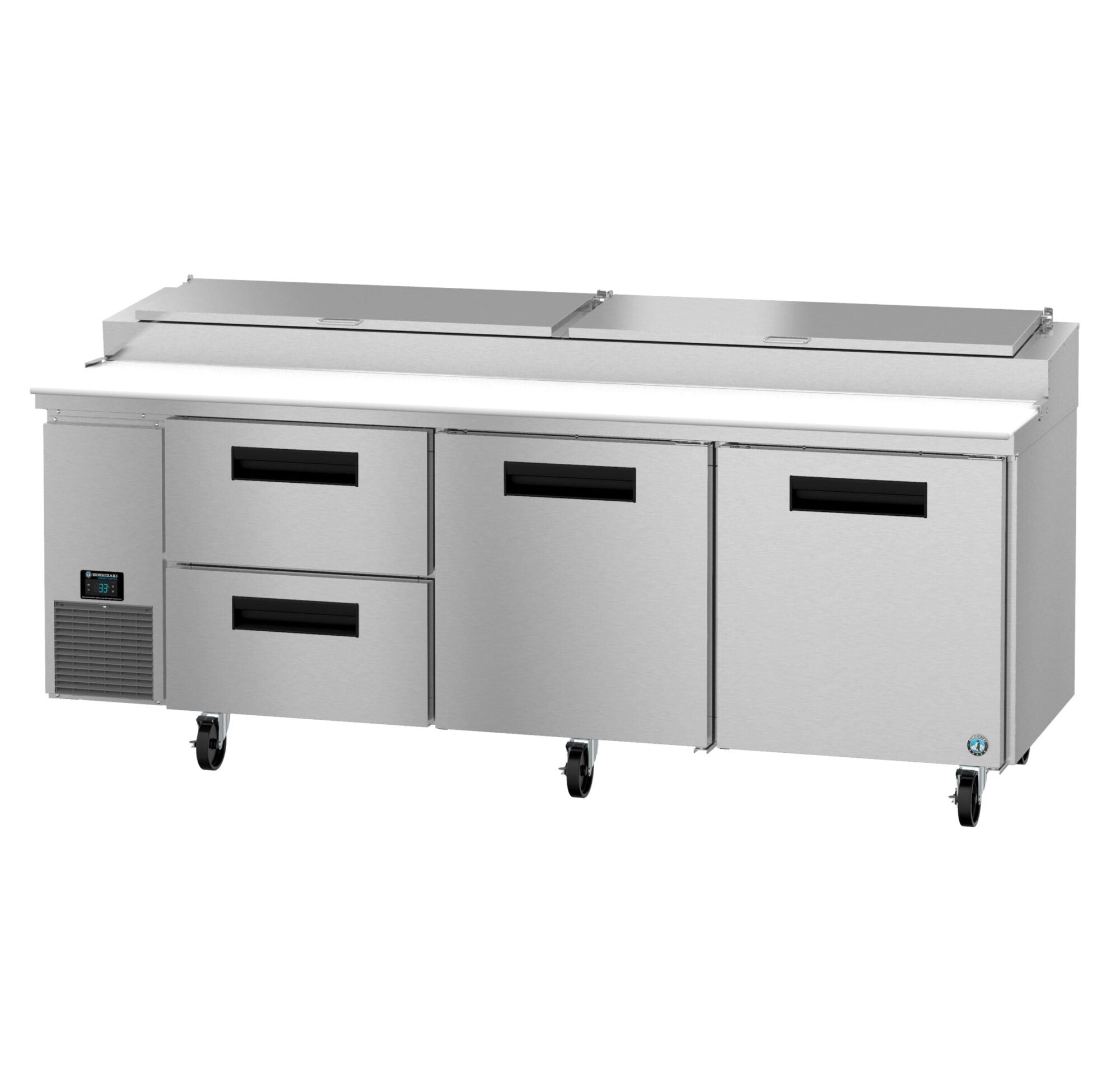 Hoshizaki PR93B-D2 Width 93 Inch Steelheart Series Pizza Prep Table 29.3 cu ft