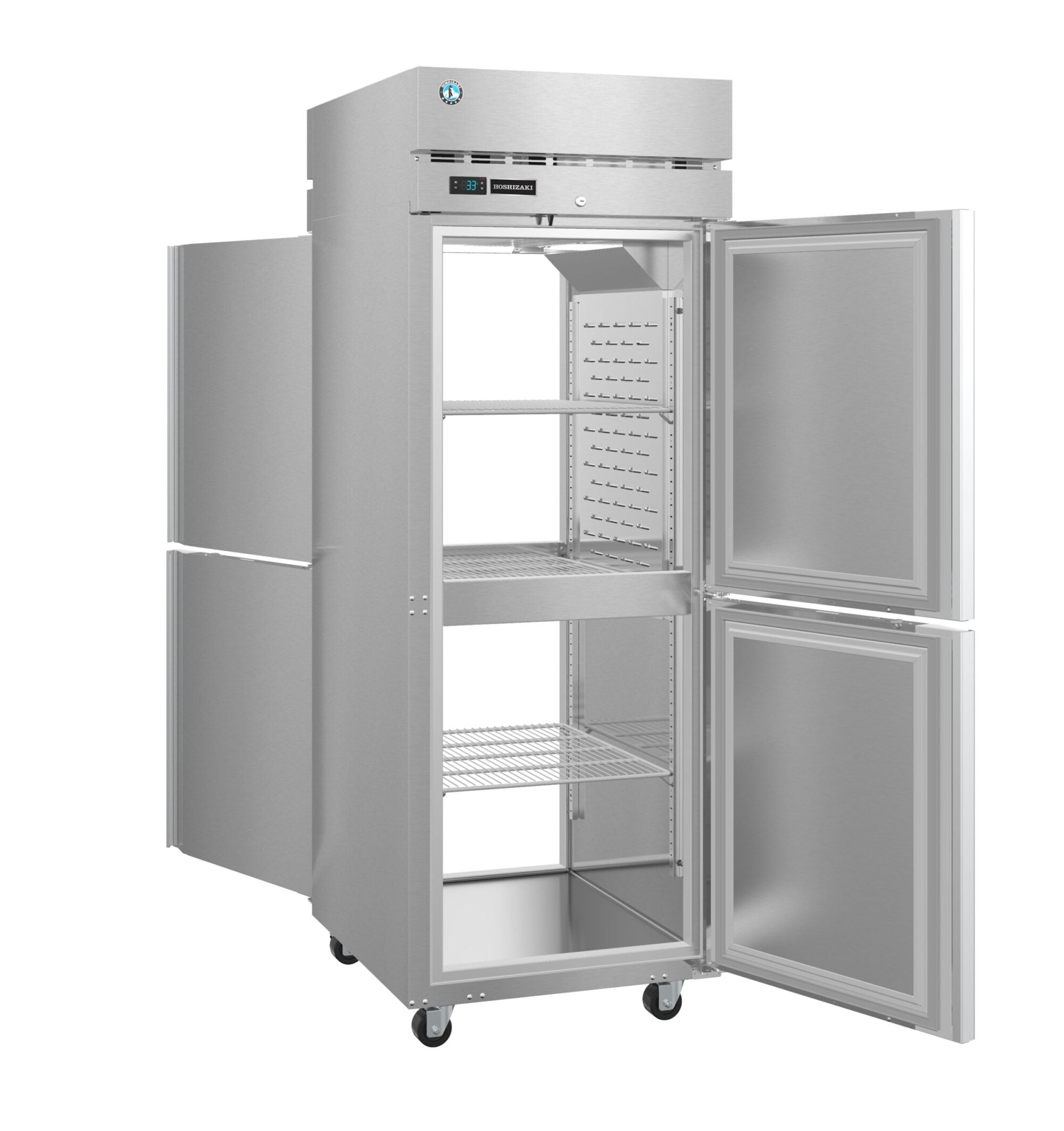 Hoshizaki PT1A-HS-HS 27 Inch Stainless Steel Pass-Thru Refrigerator 24.2 cu ft