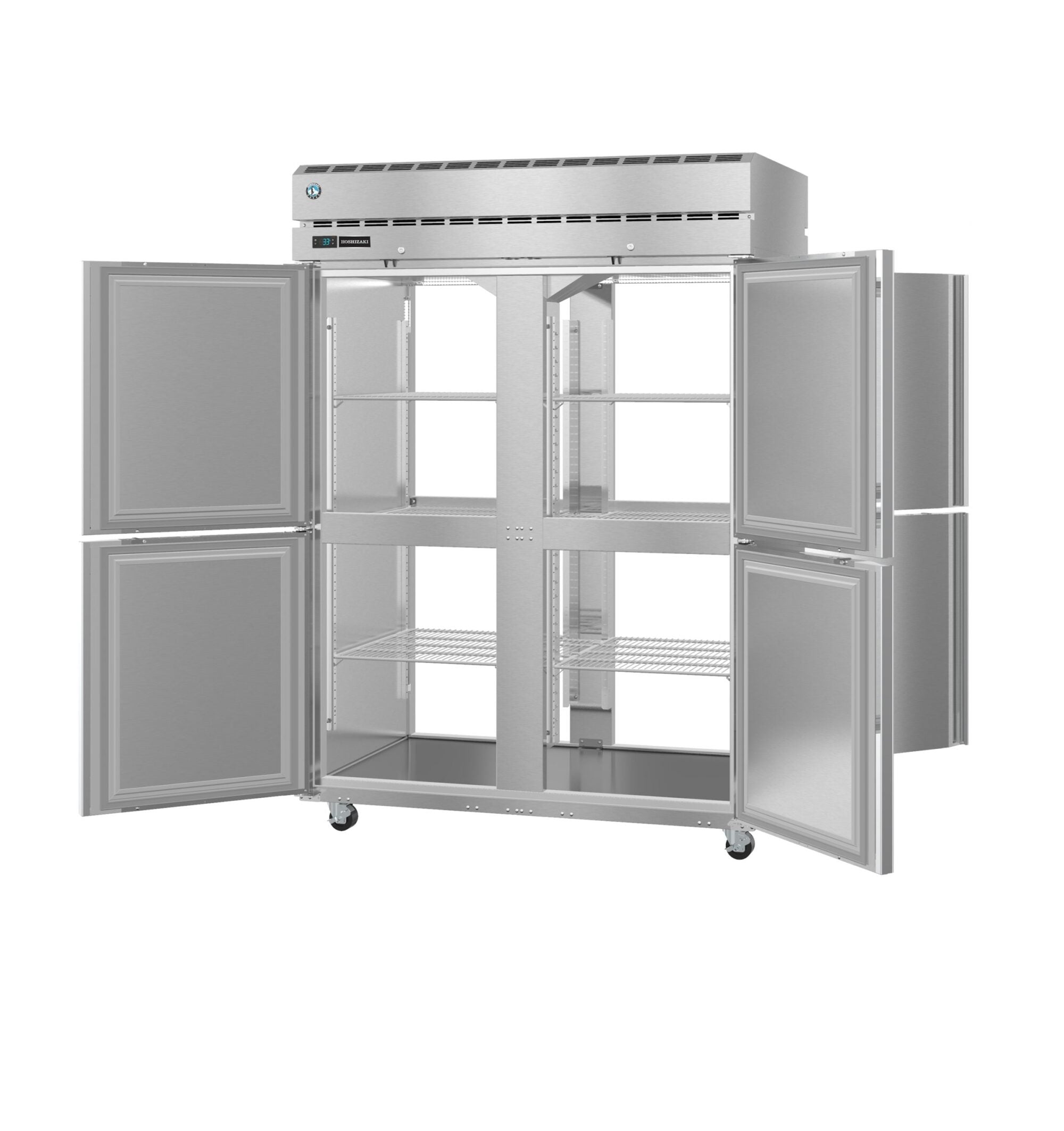 Hoshizaki PT2A-HS-HS 55 Inch Pass-thru Refrigerator Two-section 52.5 cu ft