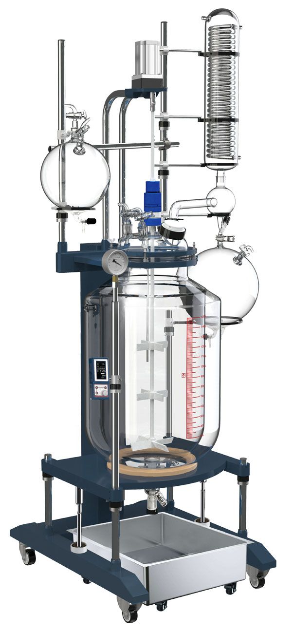 Across International R150 Glass Reactor Ai 150L Single Jacketed ETL