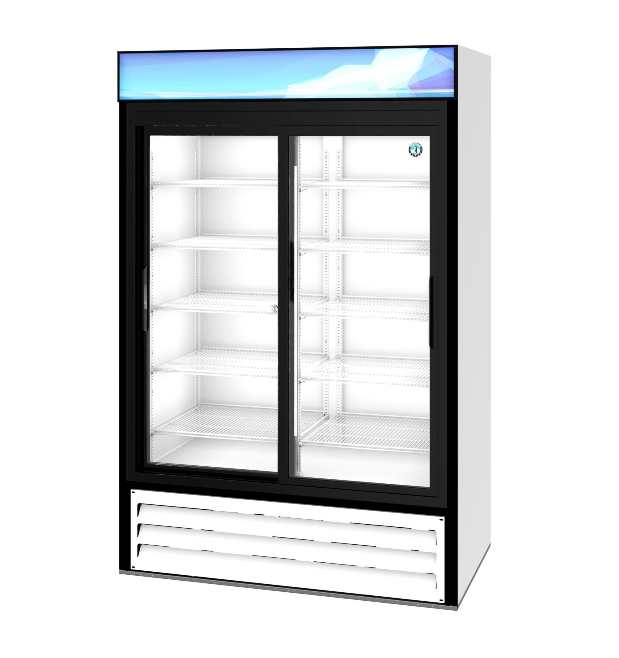 Hoshizaki RM-45-SD-HC-WHT 51 Inch Refrigerated Merchandiser Two Section 38.26 cu ft