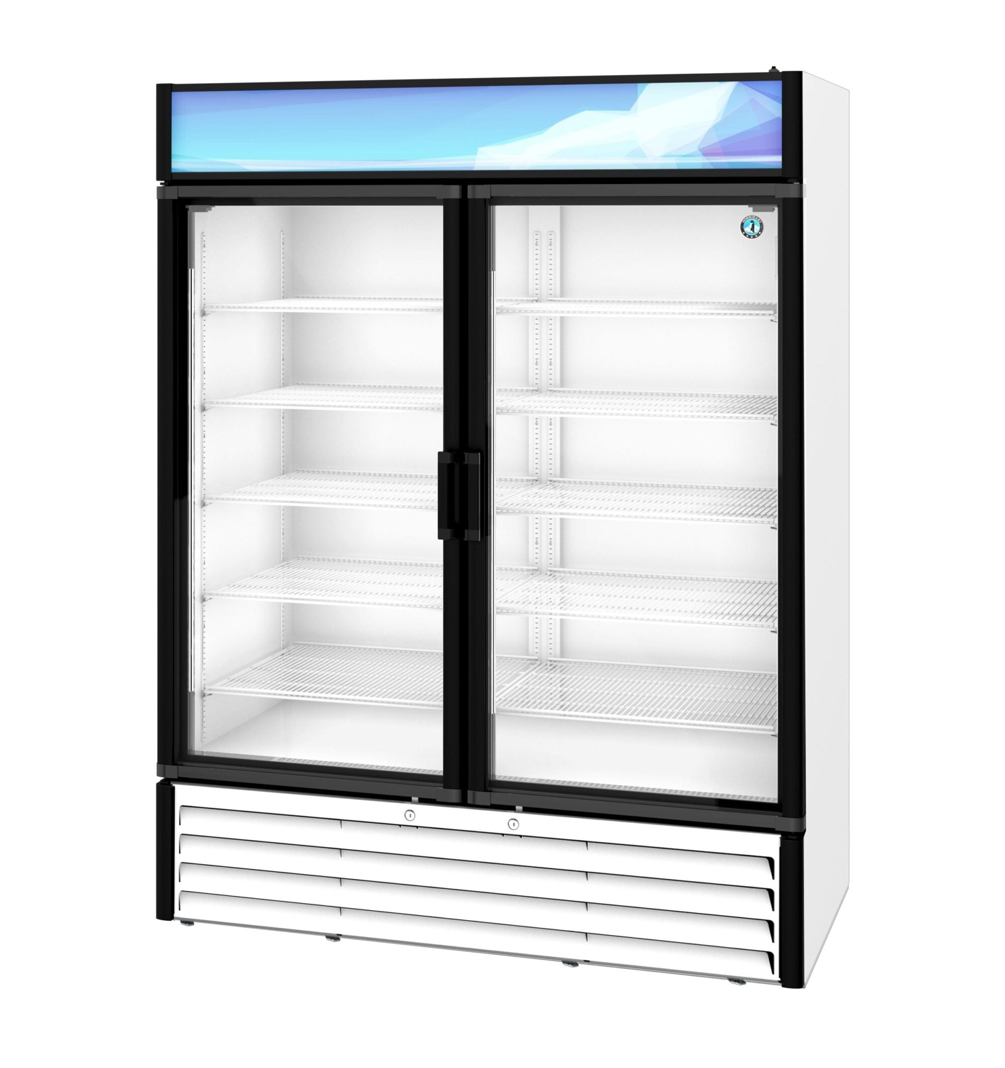 Hoshizaki RM-49-HC-WHT 60 Inch Refrigerated Merchandiser 42.61 cu ft Two-section