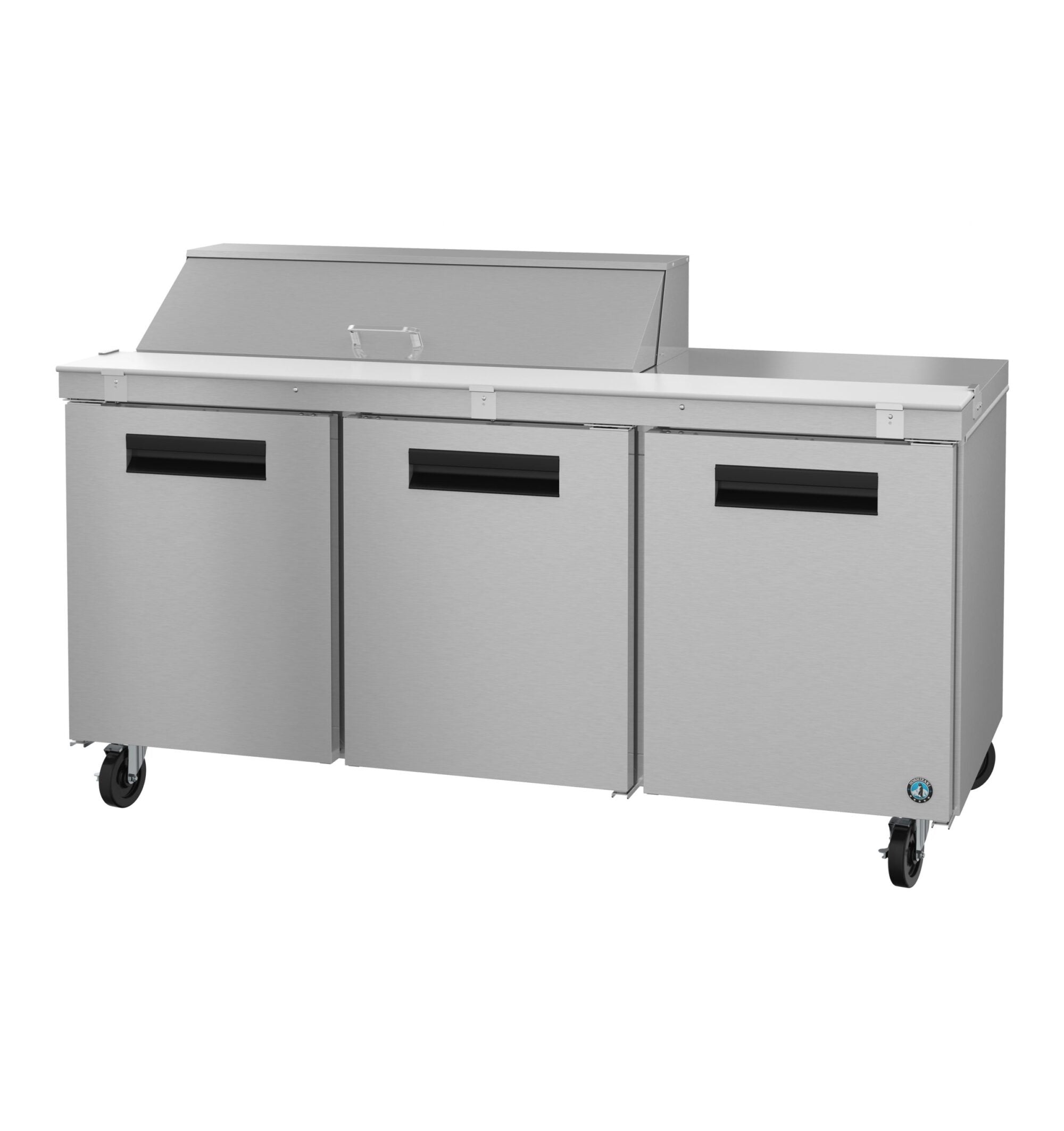 Hoshizaki SR72B-12 72 Inch Sandwich Top Refrigerator 18 cu ft with 3 Sections Stainless Steel