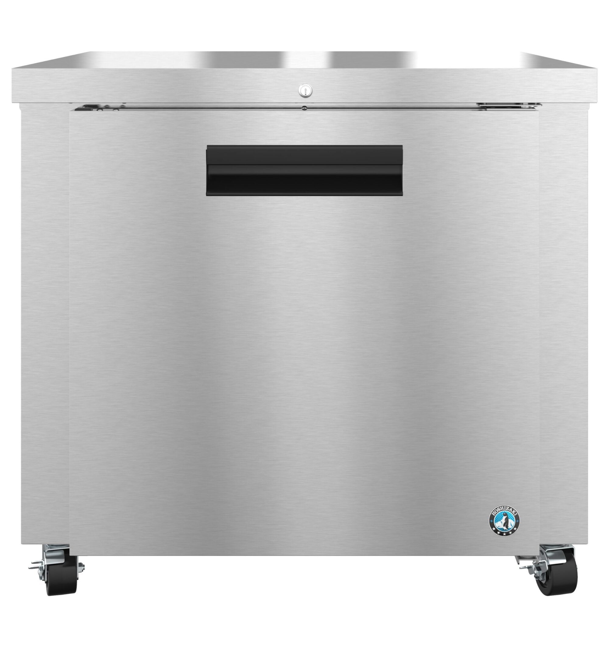 Hoshizaki UR36B-01 36 Inch One Section 9.9 cu ft Undercounter Refrigerator Stainless Steel with Solid Hinged Door