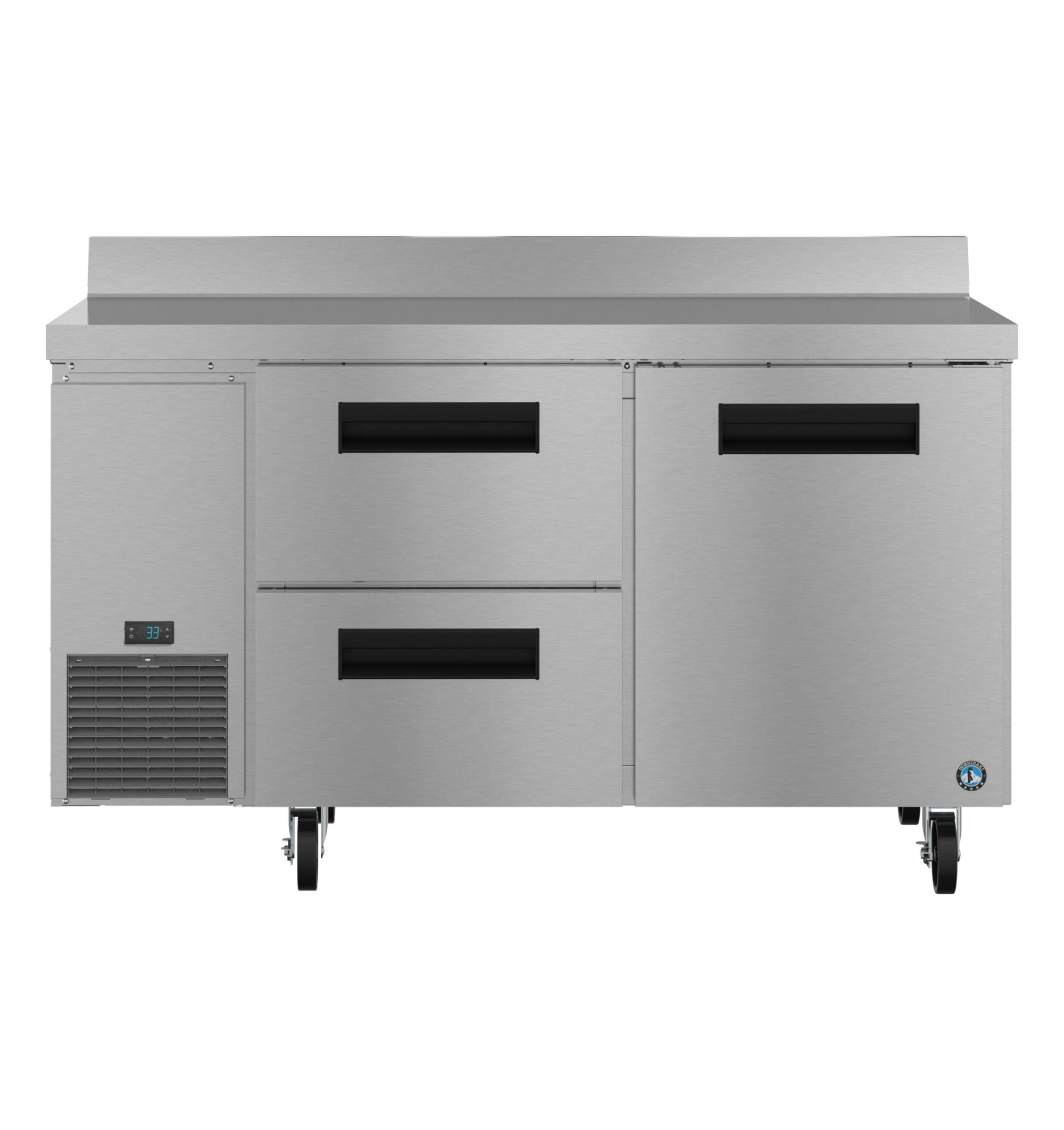 Hoshizaki WLR60B-D2 60 Inch Steelheart Series Worktop Refrigerator 17.22 cu - 2 Section