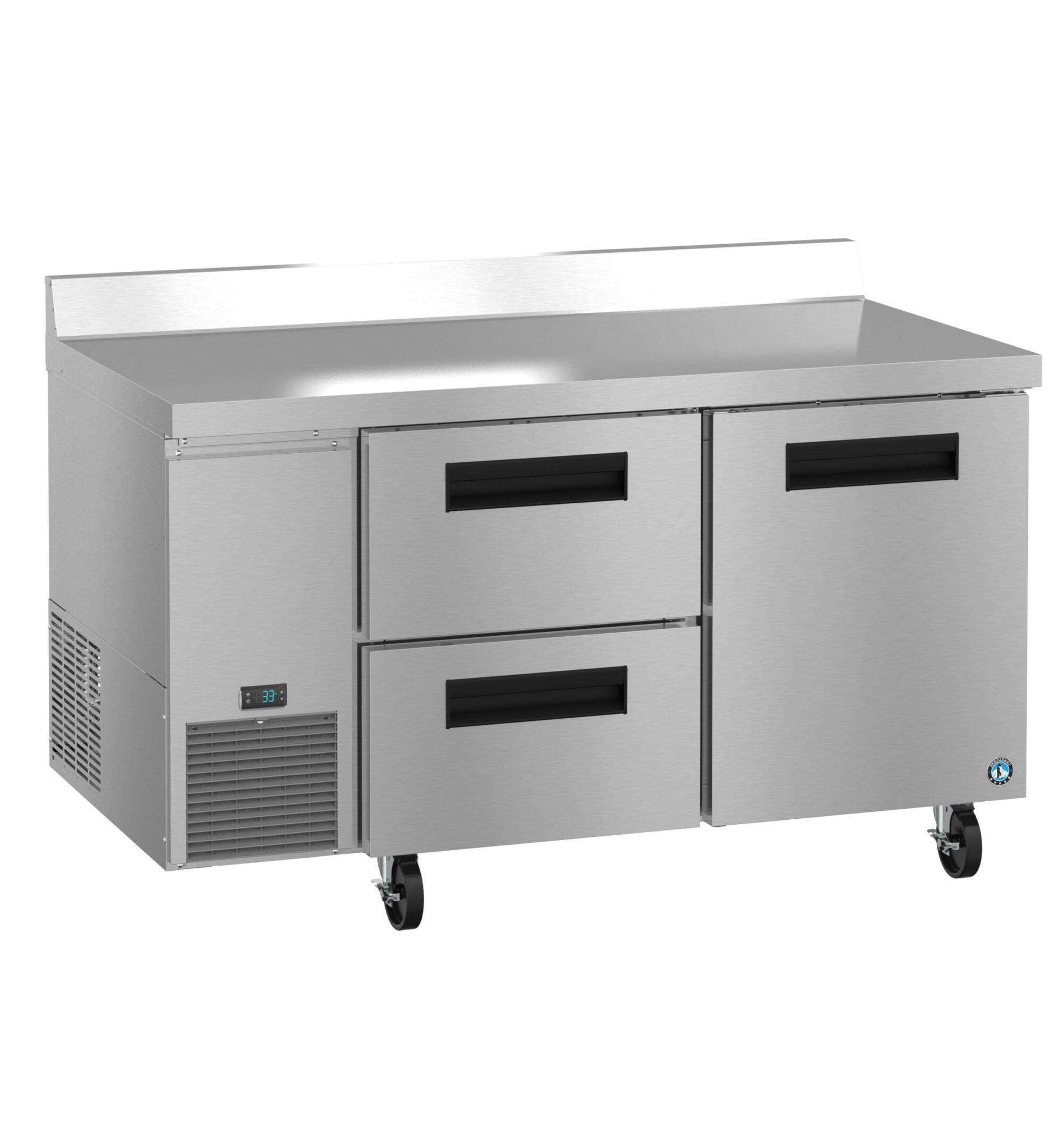 Hoshizaki WLR60B-D2 60 Inch Steelheart Series Worktop Refrigerator 17.22 cu - 2 Section