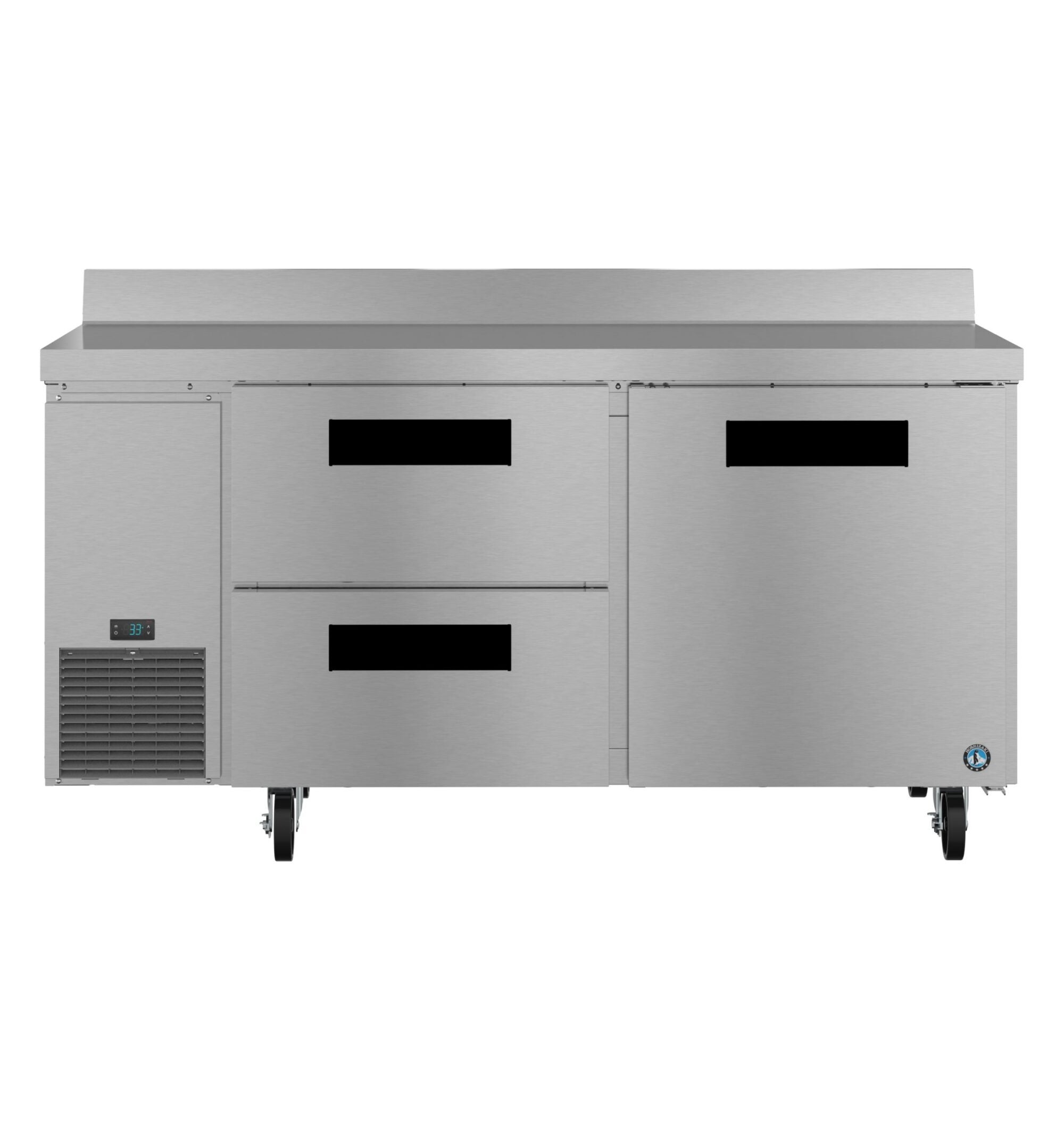 Hoshizaki WLR67B-D2 67 Inch Stainless Steel Refrigerated Counter 19.97 cu ft