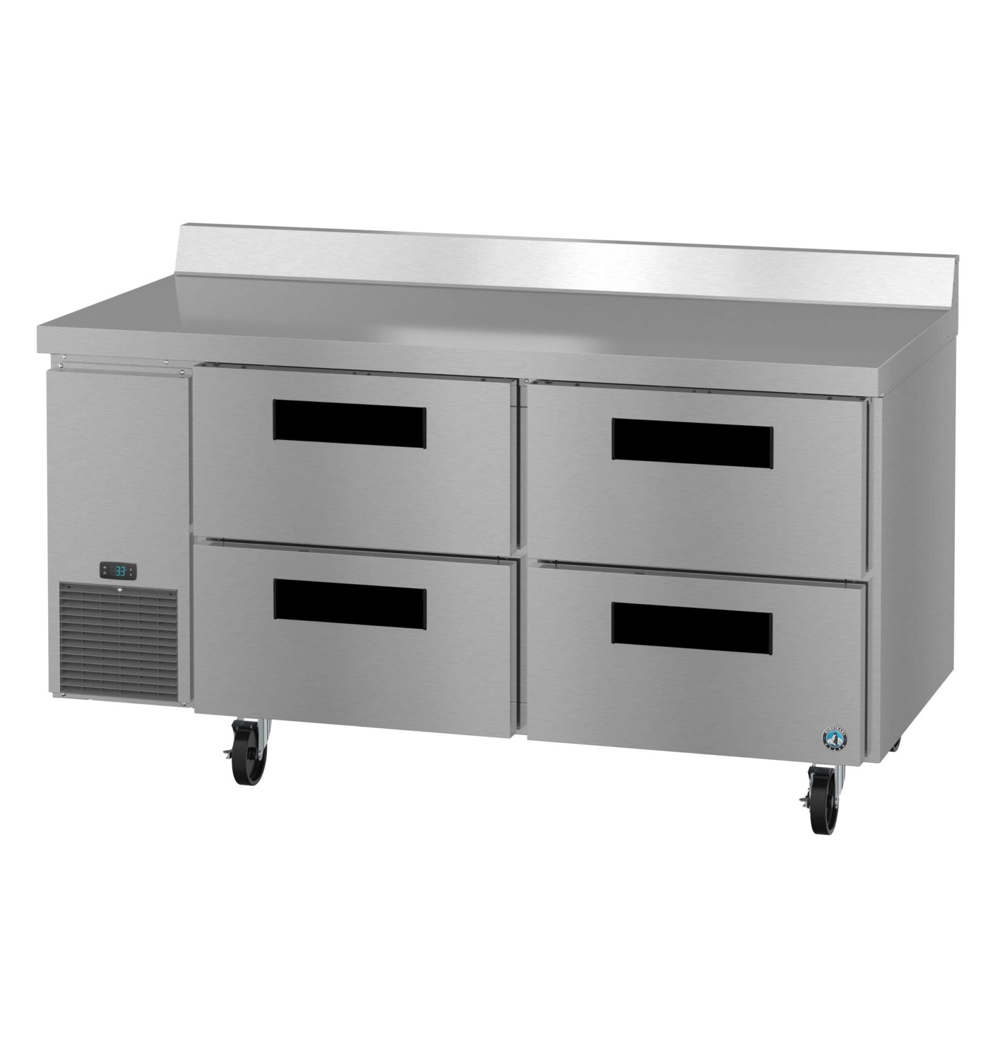 Hoshizaki WLR67B-D4 67 Inch Two-section Refrigerated Counter with Drawers