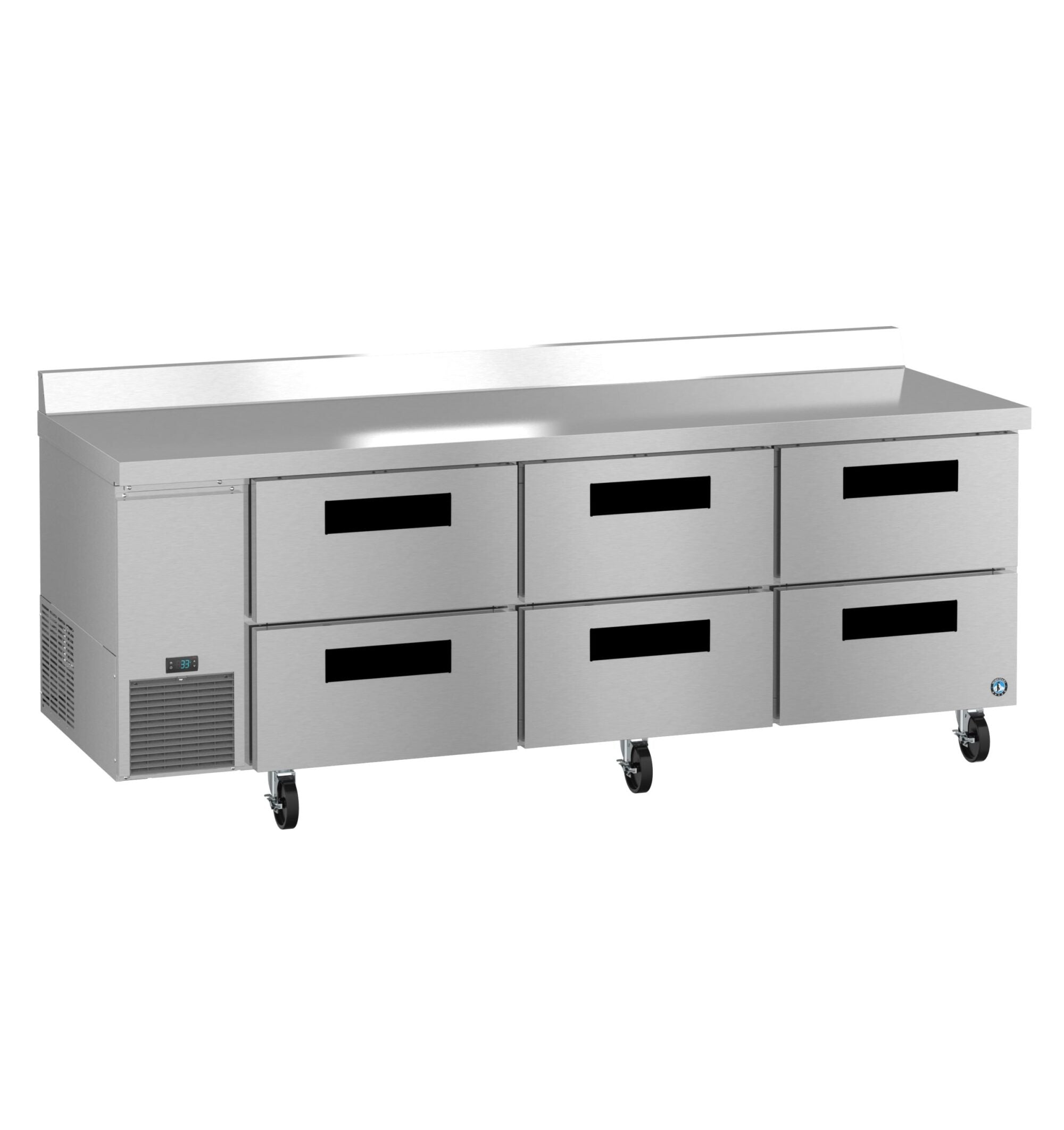 Hoshizaki WLR93B-D6 93 Inch Worktop Refrigerator Reach-in 30.17 cu ft 3 Section