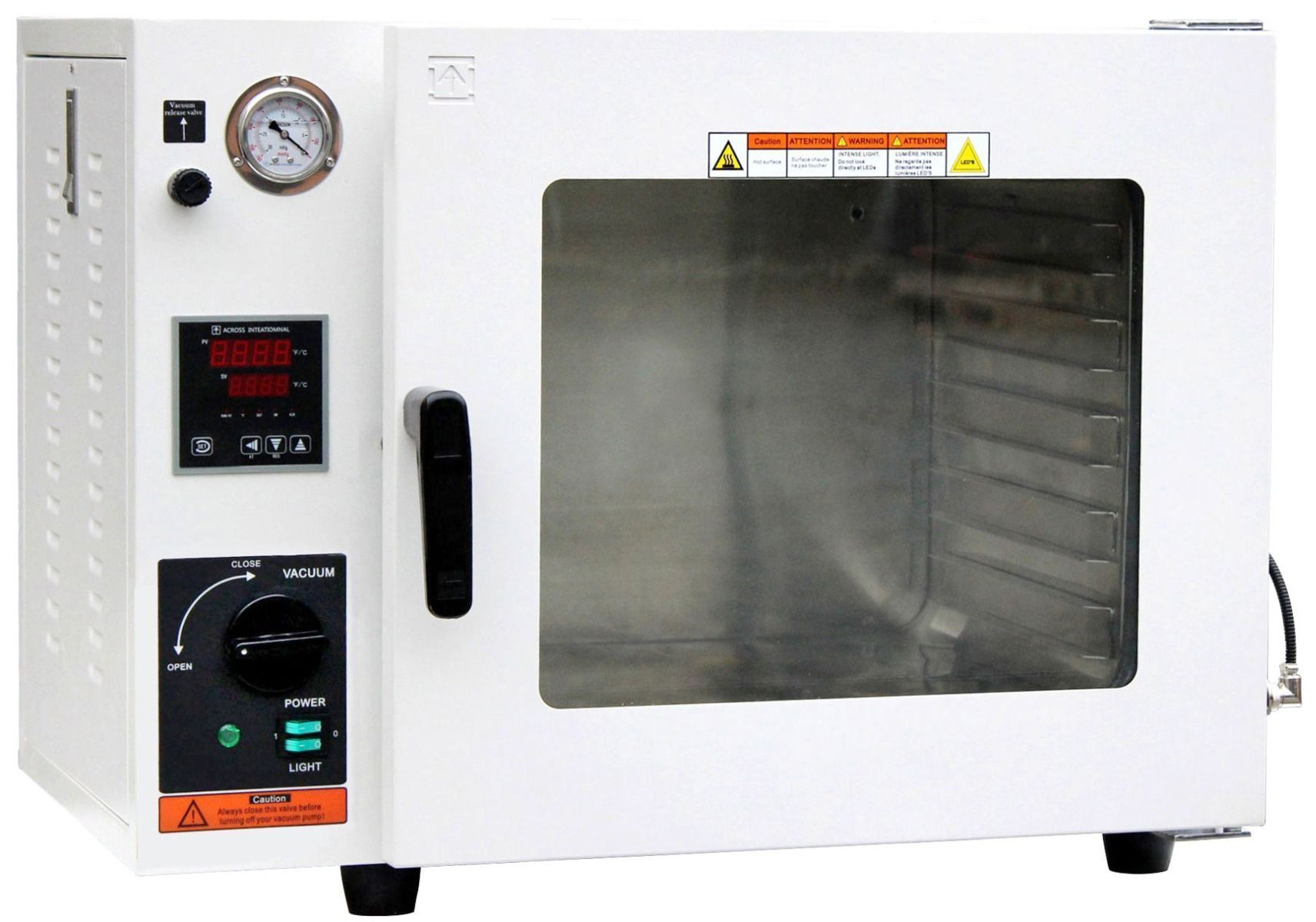 Across International AT19e ECO 150C 1.9 Cu Ft Vacuum Drying Oven with LED Lights