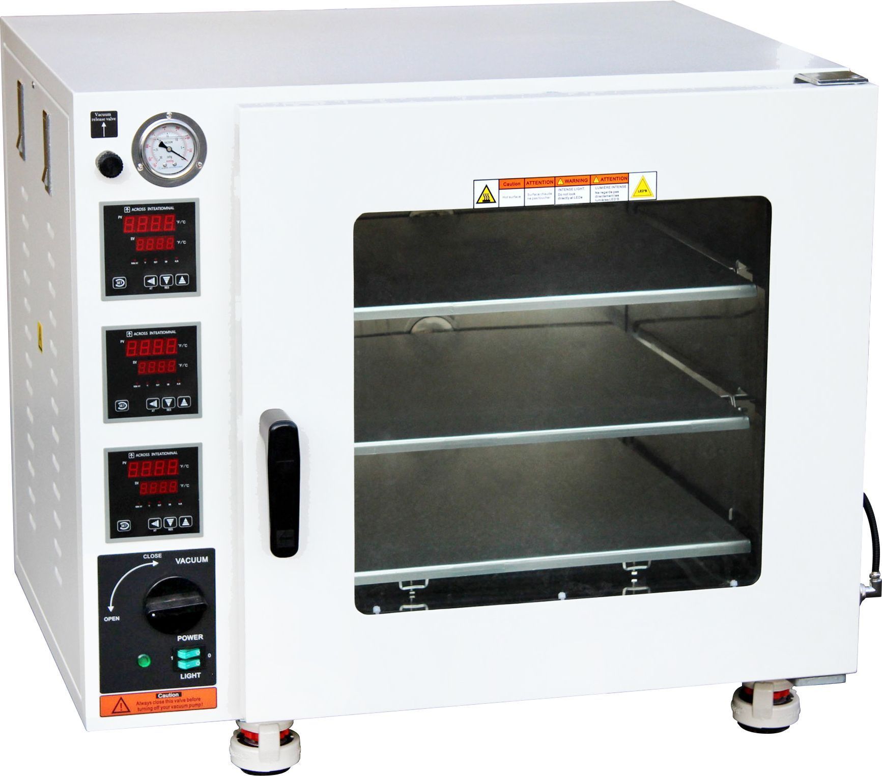 Across International AT32e ECO 150C 3.2 Cu Ft Vacuum Oven 3 Heated Shelves & LED Lights