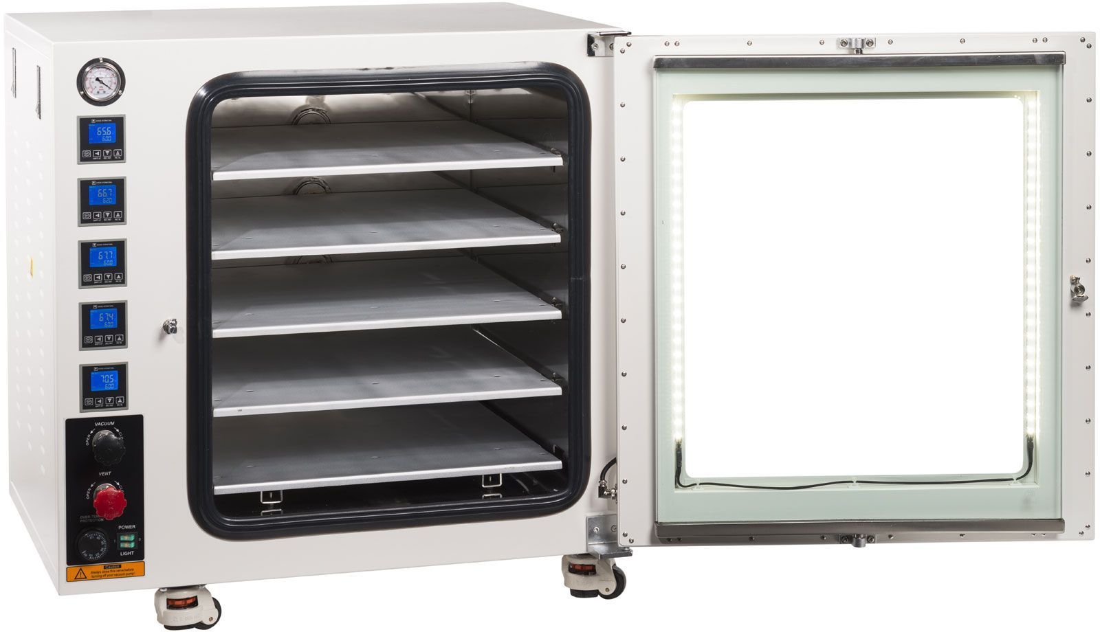 Across International AT75a-UL 316L SST Optional 250C UL Certified 7.5 CF Vacuum Oven with 5 Heating Shelves