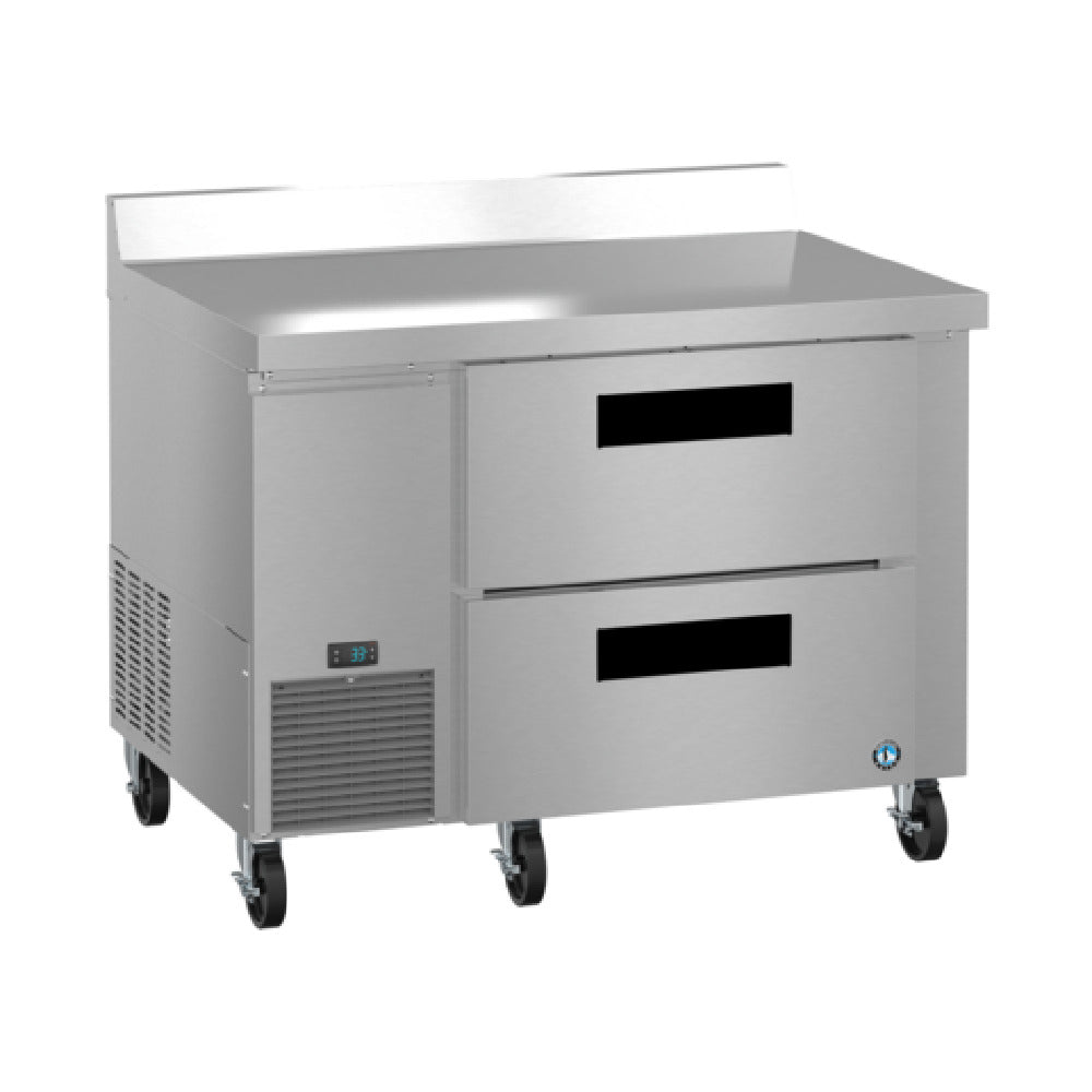 Hoshizaki WLR46B-D2 48 Inch Stainless Steel Worktop Refrigerator 11.78 cu ft with 2 Drawers
