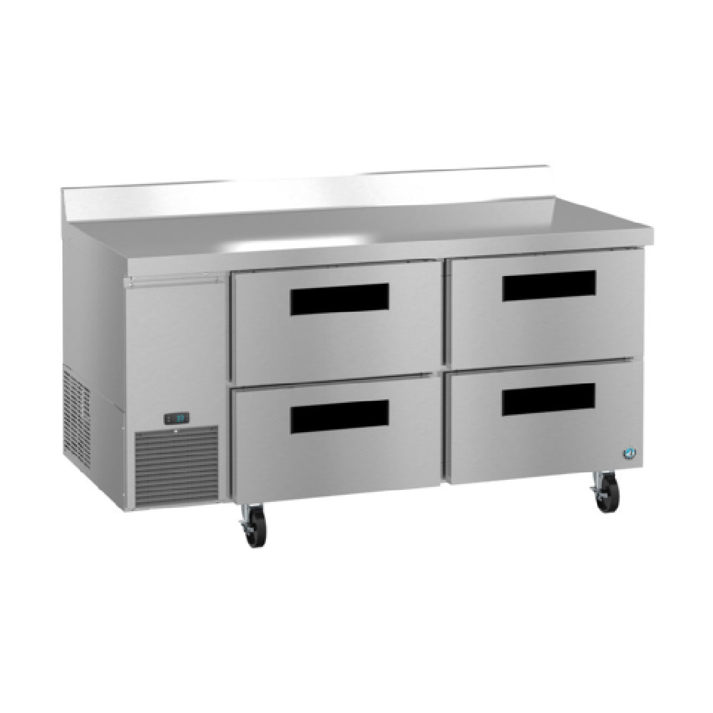 Hoshizaki WLR67B-D4 67 Inch Two-section Refrigerated Counter with Drawers