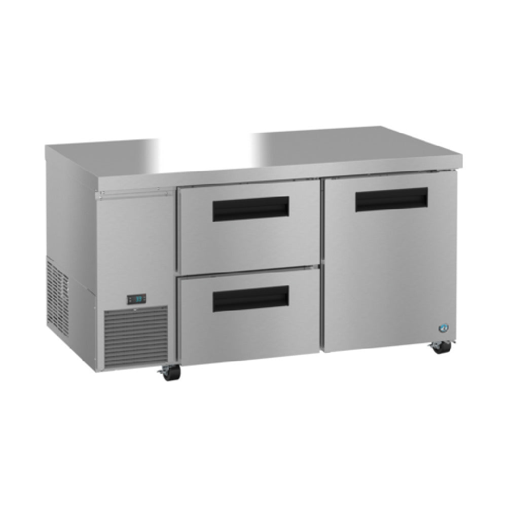 Hoshizaki ULR60B-D2 60 Inch Stainless Steel Undercounter Refrigerator 17.22 cu ft