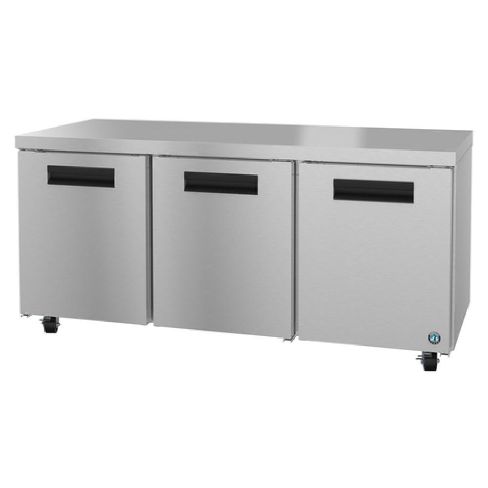 Hoshizaki UR72B 72 Inch Steelheart Series Undercounter Refrigerator 18.27 cu ft Three Section