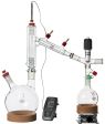 Across International Clear2v Ai 2 Liter Short Path Distillation Kit with Valved Adapter