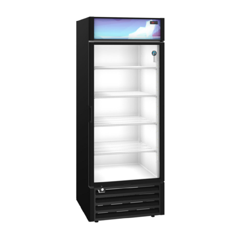 Hoshizaki RM-26-HC-BLK 30 Inch Electric Refrigerated Merchandiser 26 cu ft with Glass Door