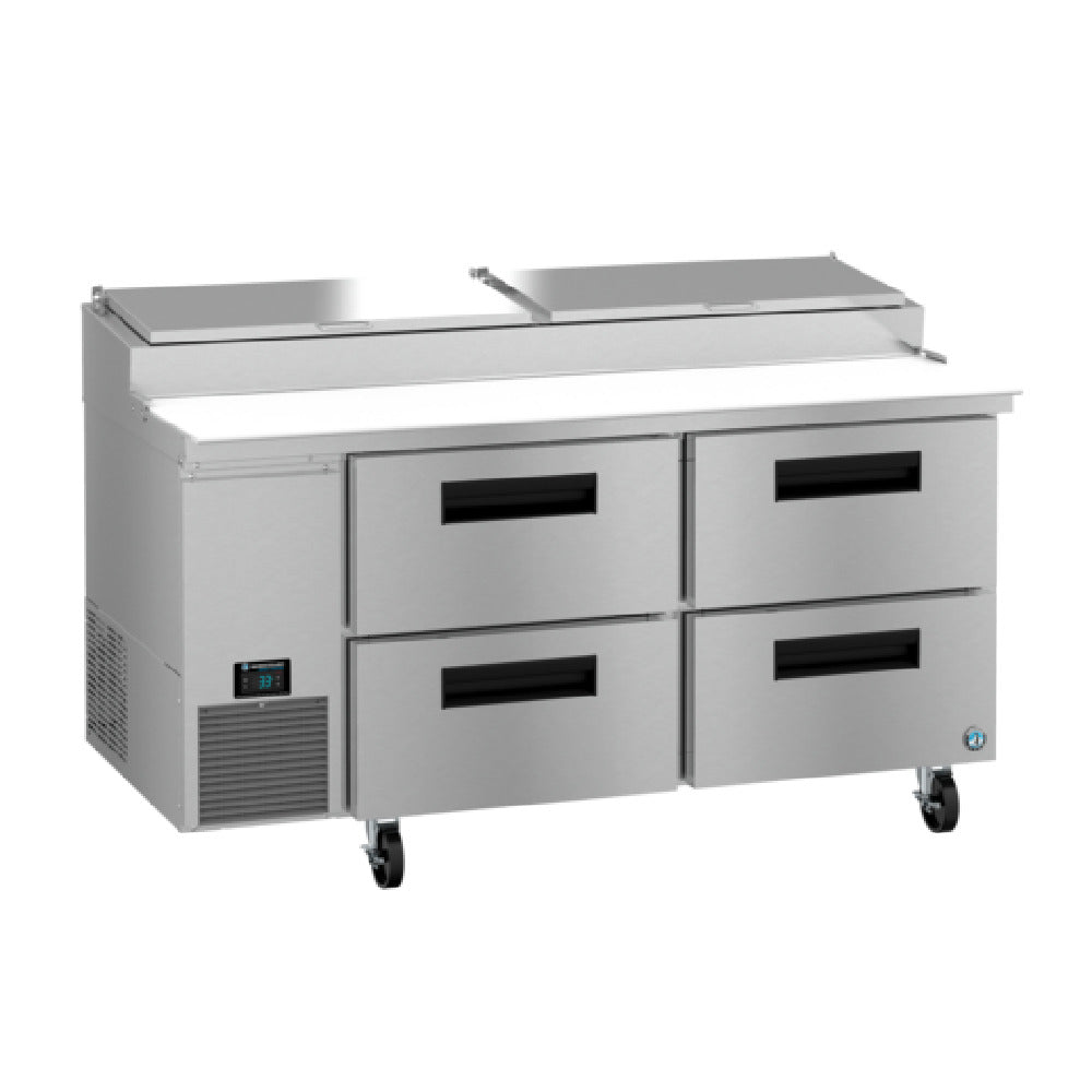 Hoshizaki PR67B-D4 67 Inch Pizza Prep Table 19.29 cu ft Stainless Steel with Drawers