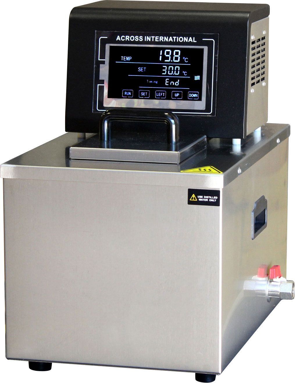 Across International H100-7sst.220 Ai 100°C 7L Capacity SST Compact Heated Recirculator 220V