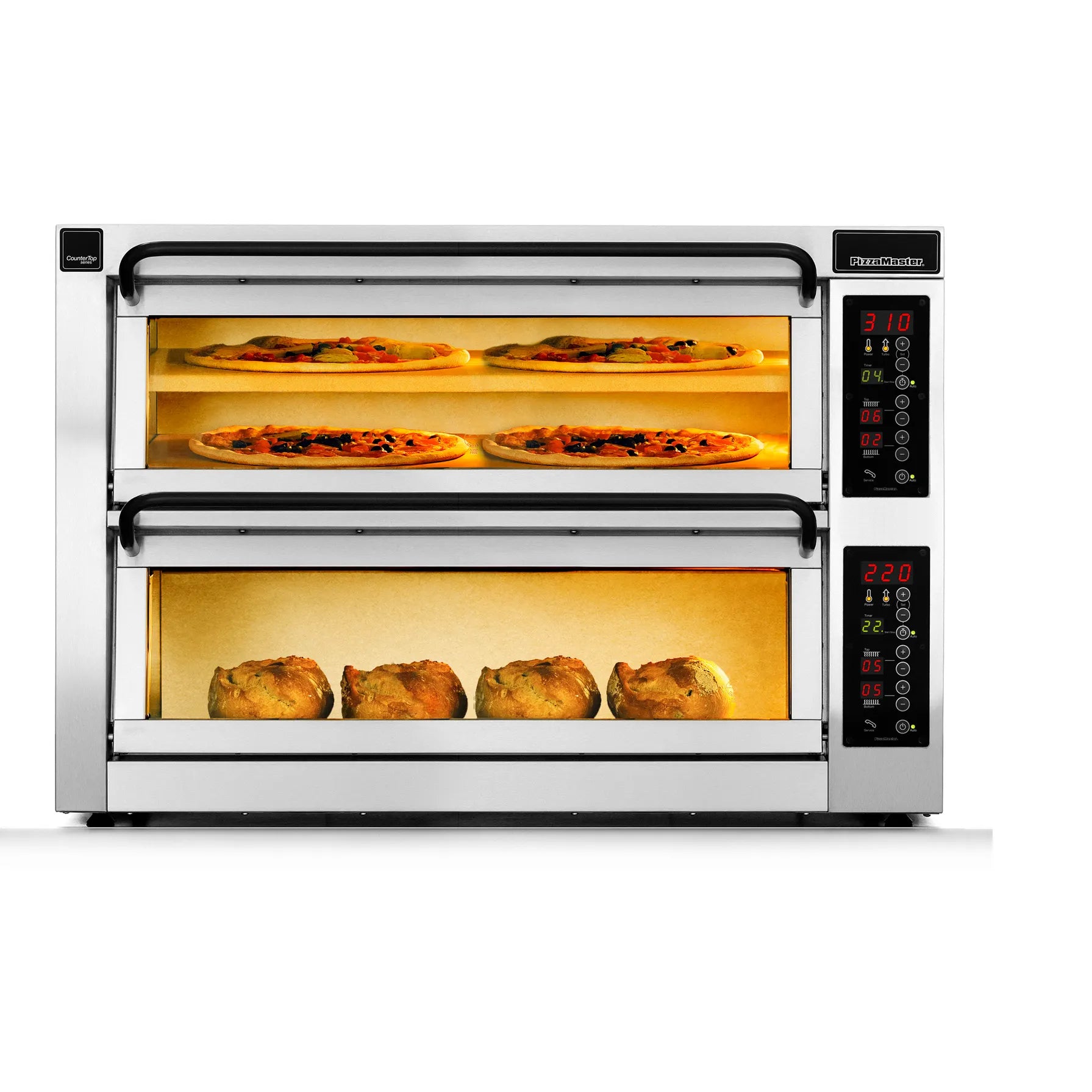 PizzaMaster PM 402ED-3DW Electric Countertop Pizza Oven