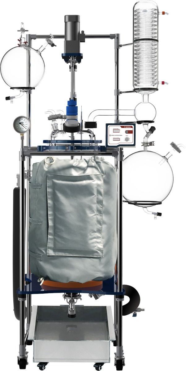 Across International R100 Glass Reactor Ai 100L Single or Dual Jacketed