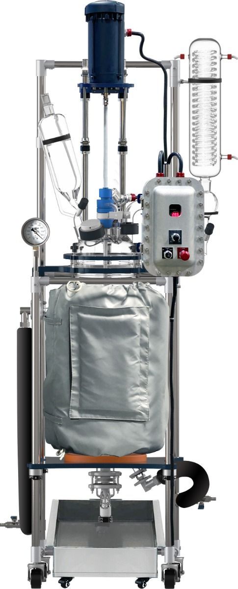 Across International R50ex Glass Reactor Ai 50L Jacket w/ Explosion-Proof Motor & Controller 220V