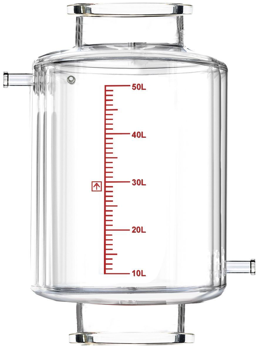 Across International R50f.Vessel-D Double-Jacketed 50L Reactor Vessel for Ai R50f Filter Reactors